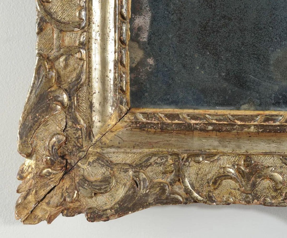 Italian Rococo Period Giltwood Mirror, Circa 1740-1780 - 3