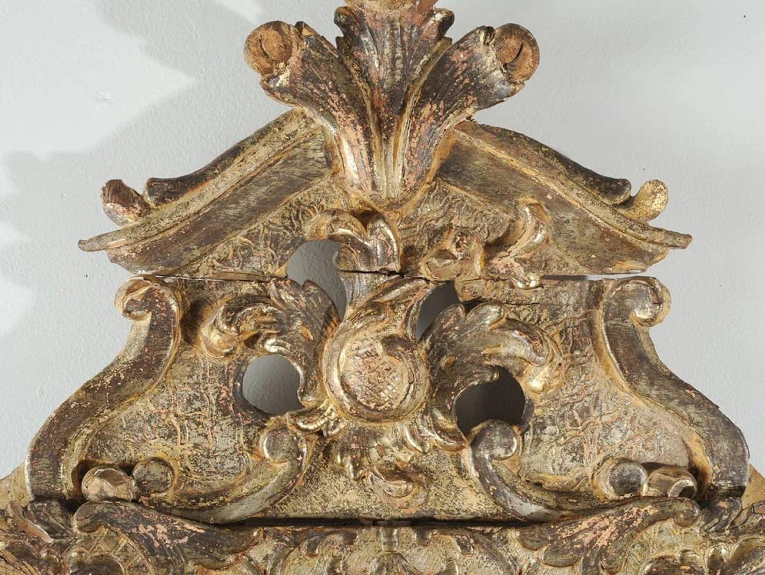 Italian Rococo Period Giltwood Mirror, Circa 1740-1780 - 7