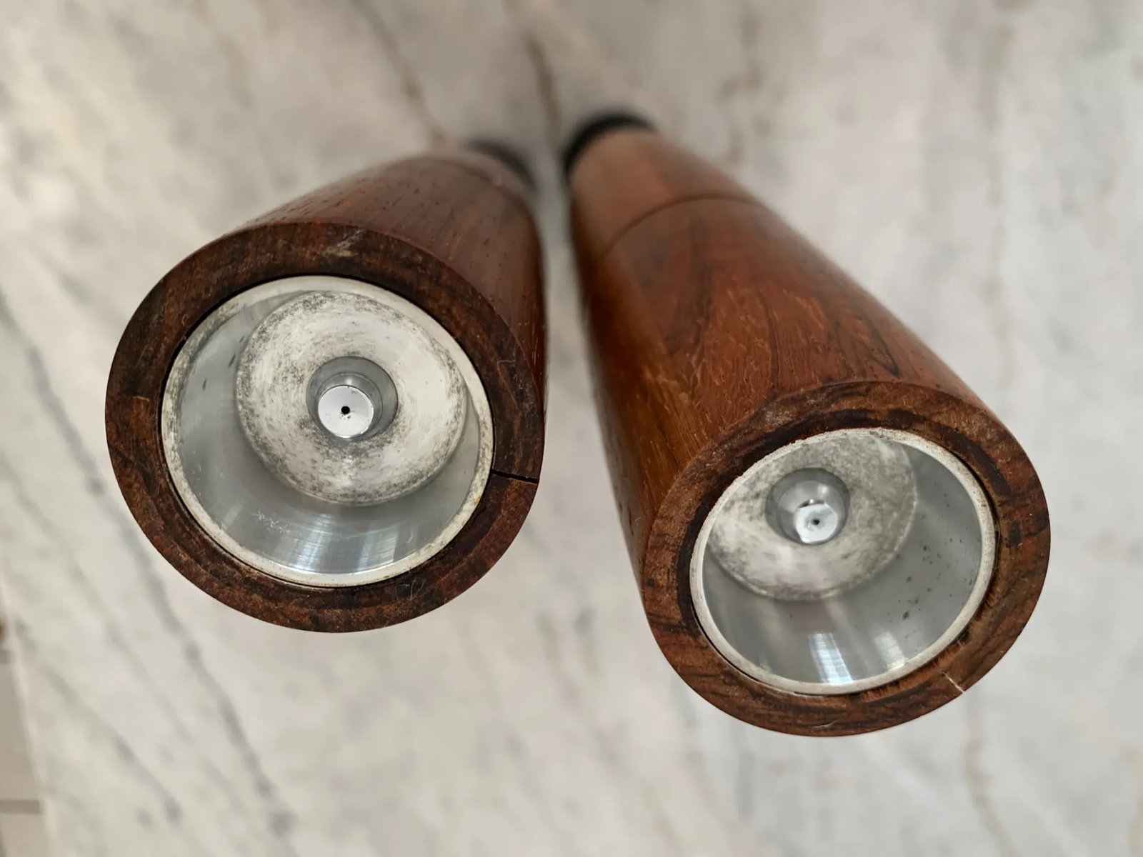 1964 Mid-Century Modern Danish-Style Ronson Varaflame Rosewood Candlesticks - Pair - 9