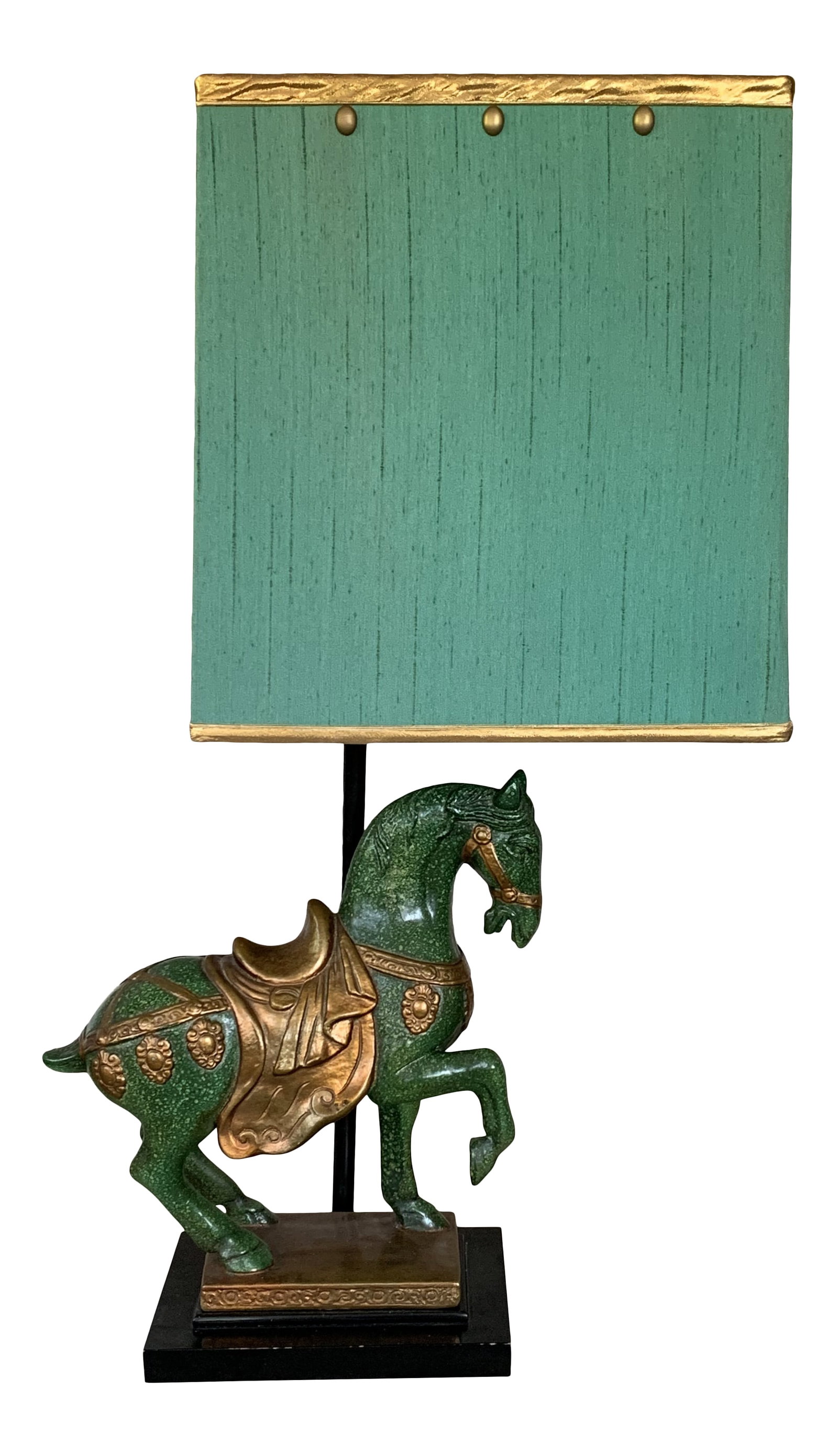 1950's Frederick Cooper Tang Horse Lamp With Shade (1 of 5)