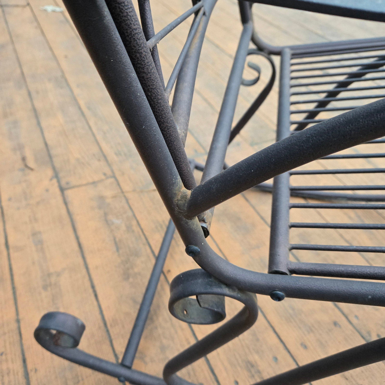 Late 20th Century Metal Outdoor Rocking Chairs Set of 4 - 3
