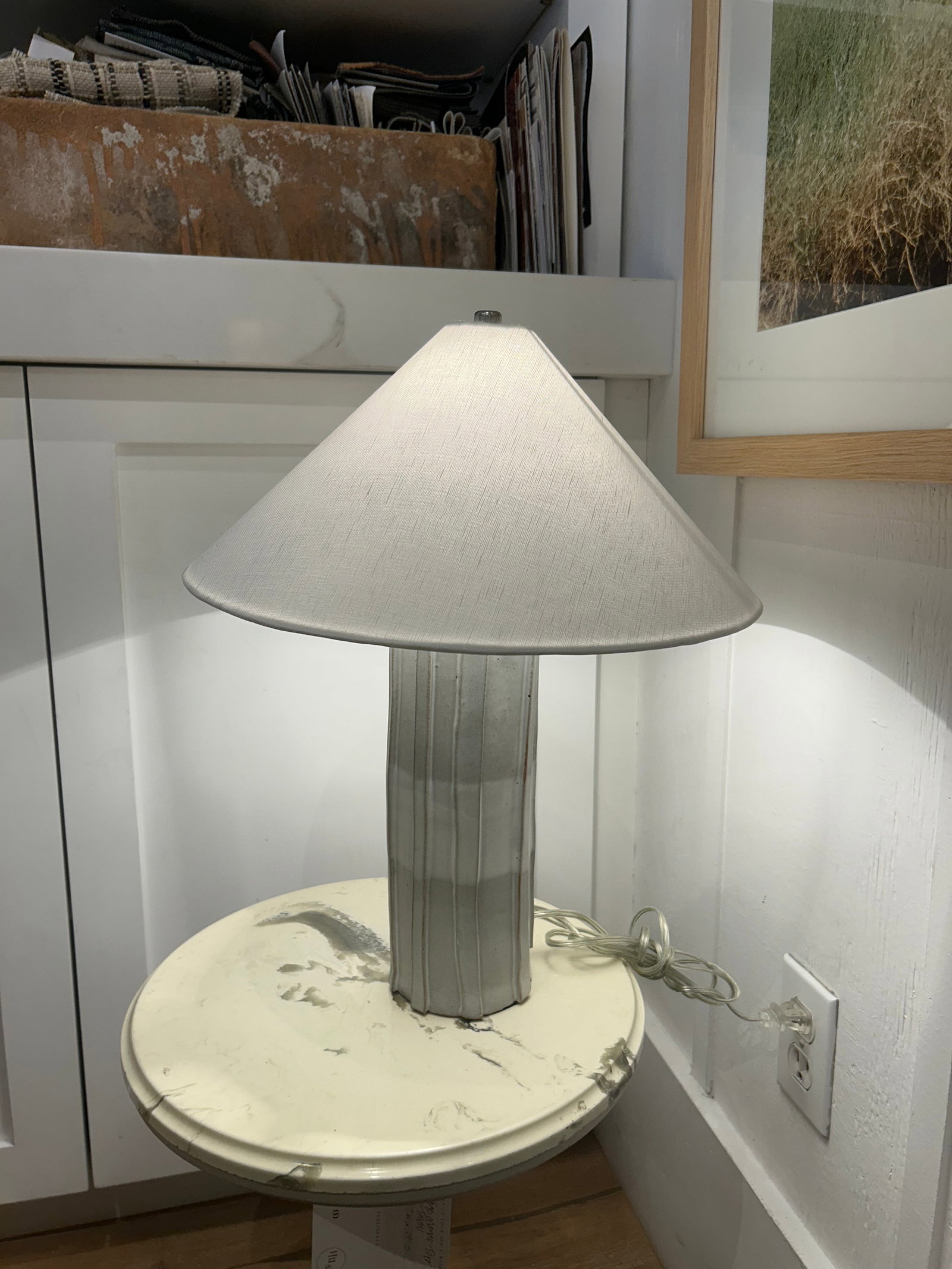 Mid 20th Century Handmade Ceramic Table Lamps by Kaimin Meehan - a Pair - 3