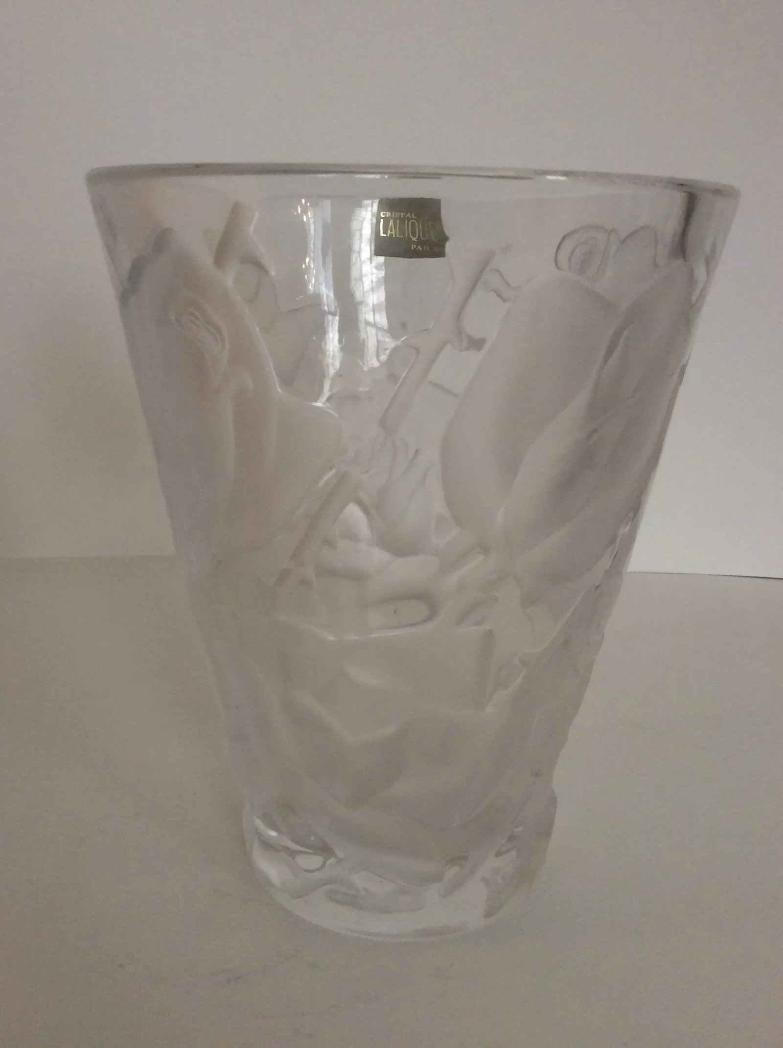 Lalique Ispahan Rose Vase - 8