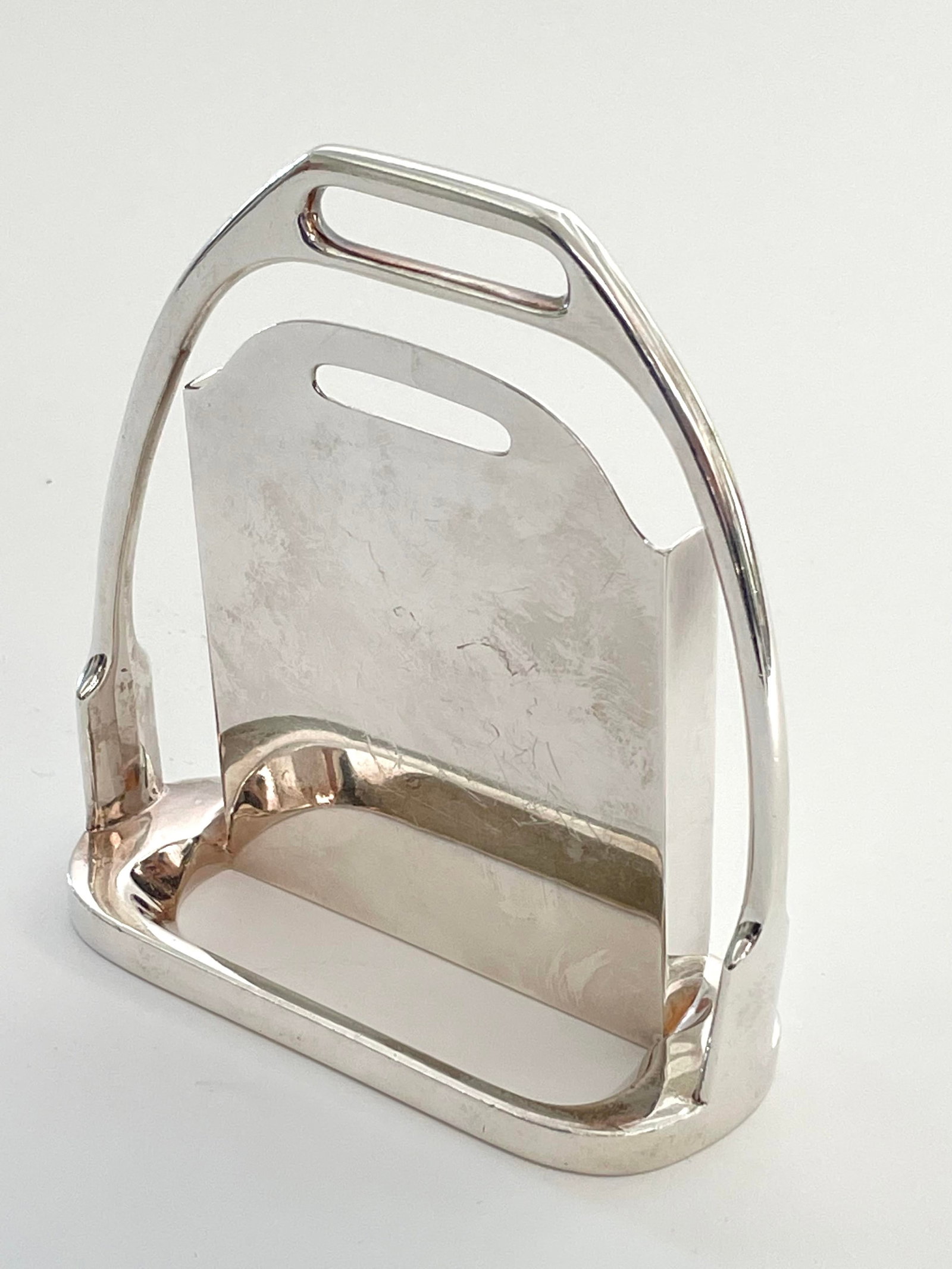 Hermes Paris Stirrup Form Frame or Card Holder Accessory - 5