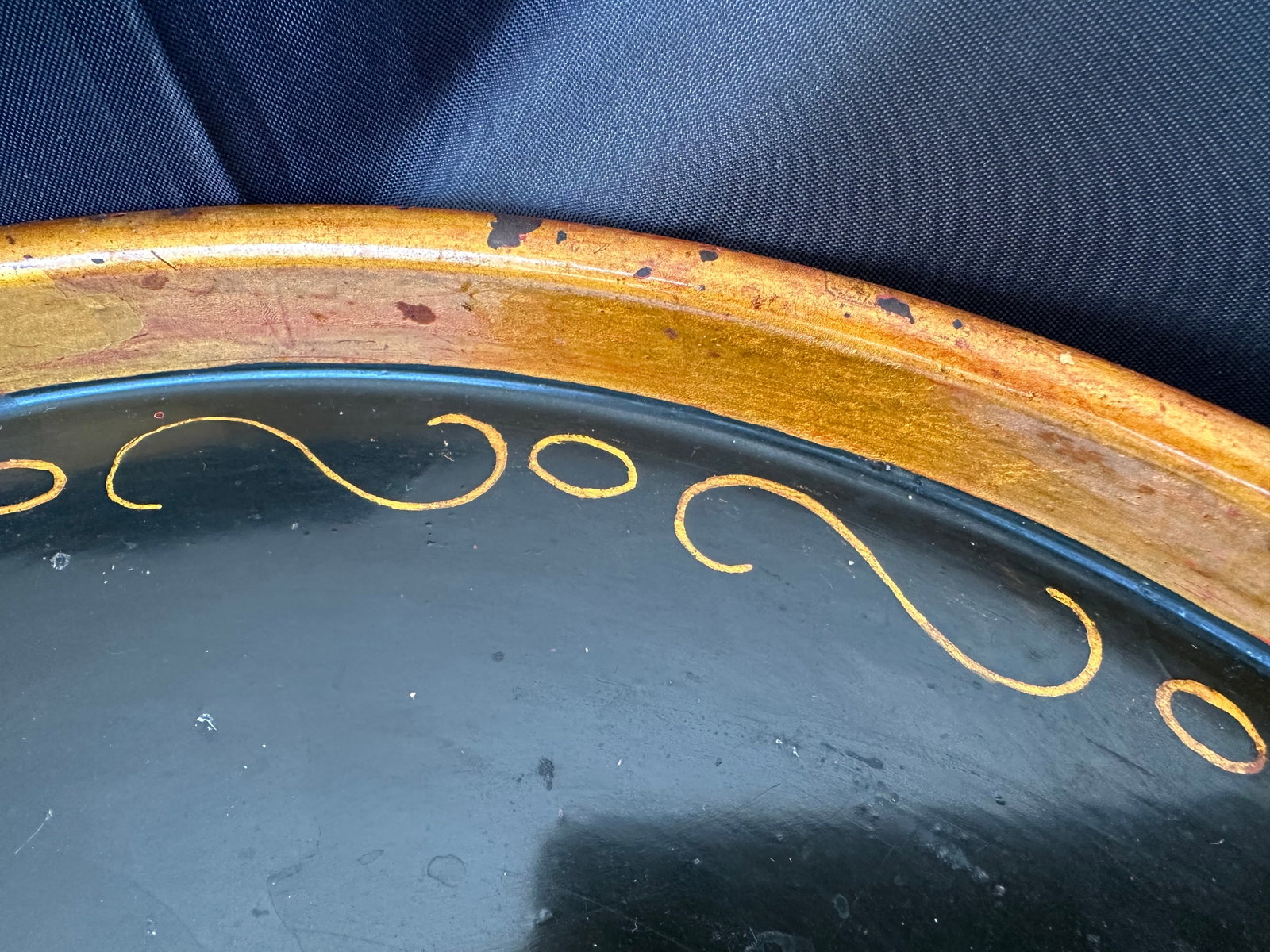 Late 19th Century Hand Painted Metal Tole Tray - 7