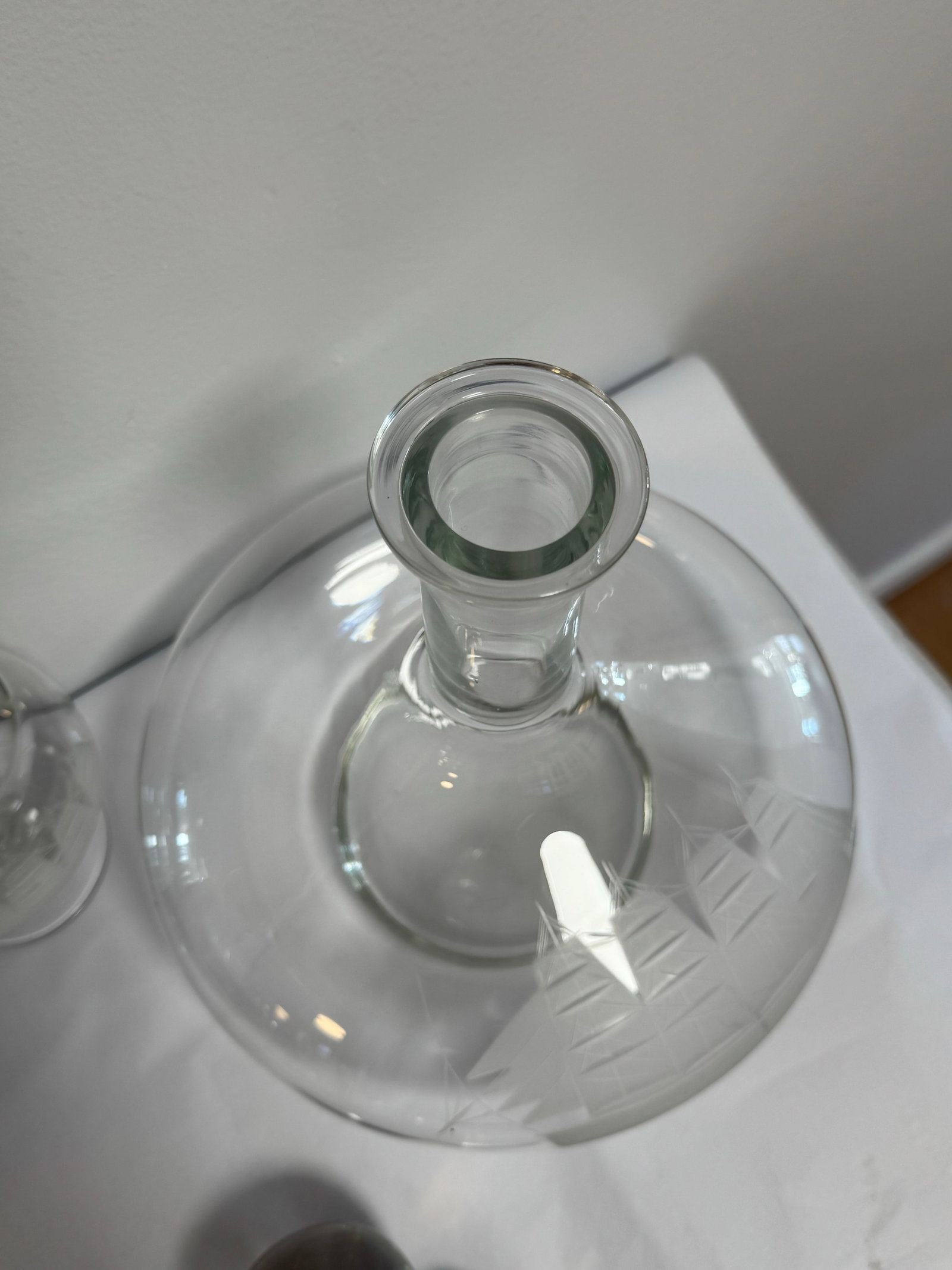 Mid 20th Century European Crystal Brandy Decanter and Snifter Set With Nautical Motif - 8