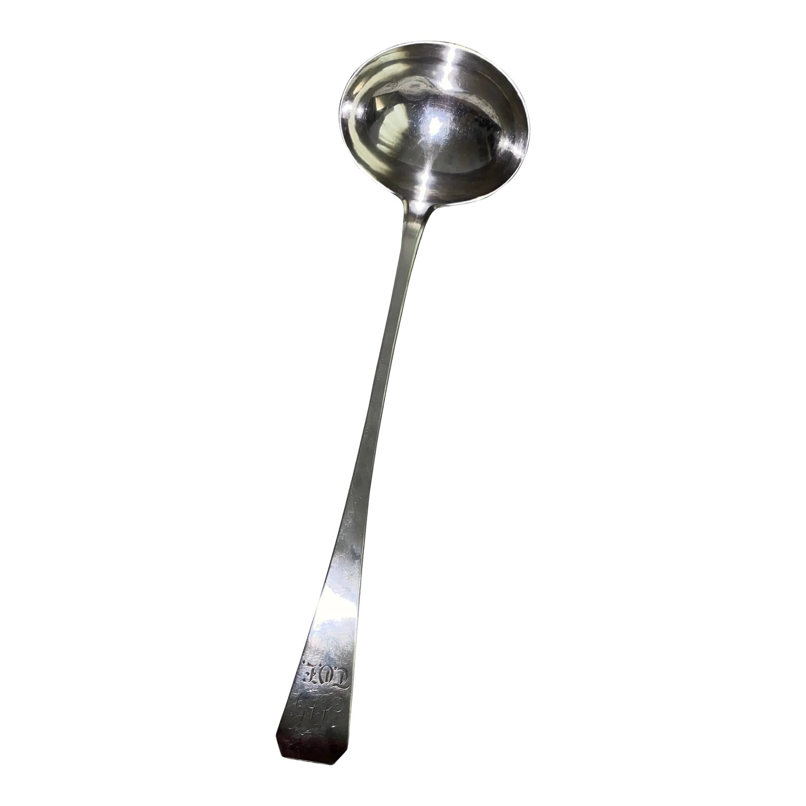 C1810-1820 Coin Silver Serving Ladle by Rufus Farnham . Rufus Farnham Coin Silver (1 of 4)