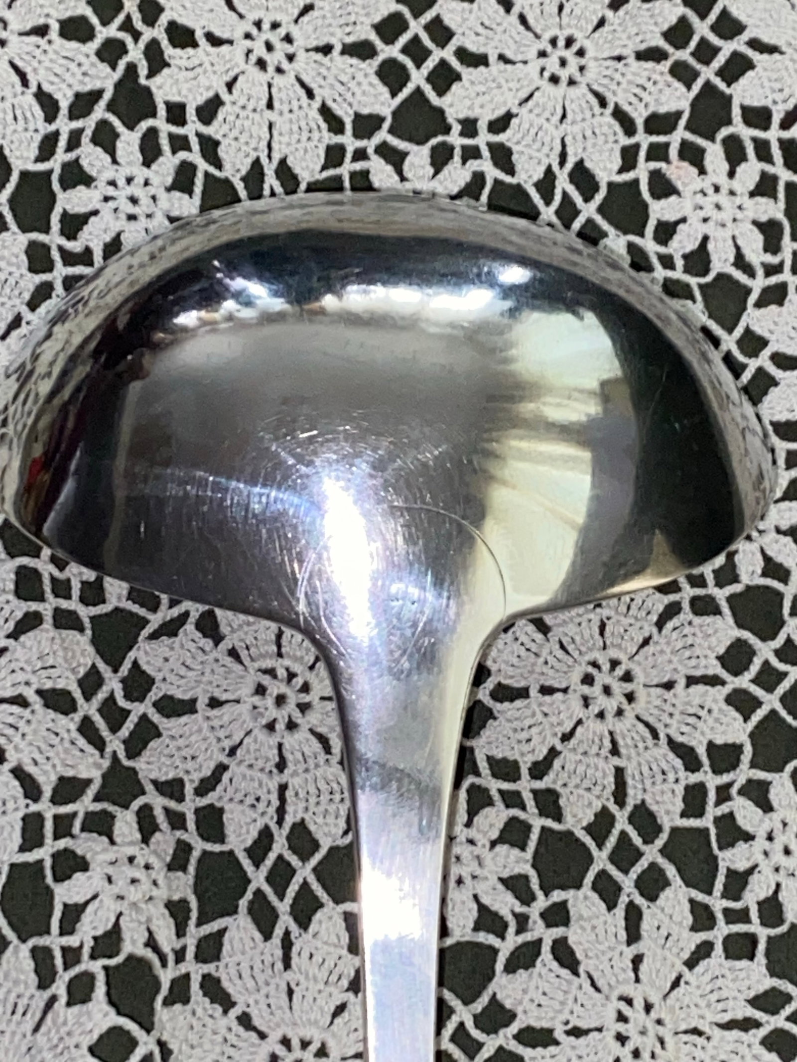 C1810-1820 Coin Silver Serving Ladle by Rufus Farnham . Rufus Farnham Coin Silver - 3