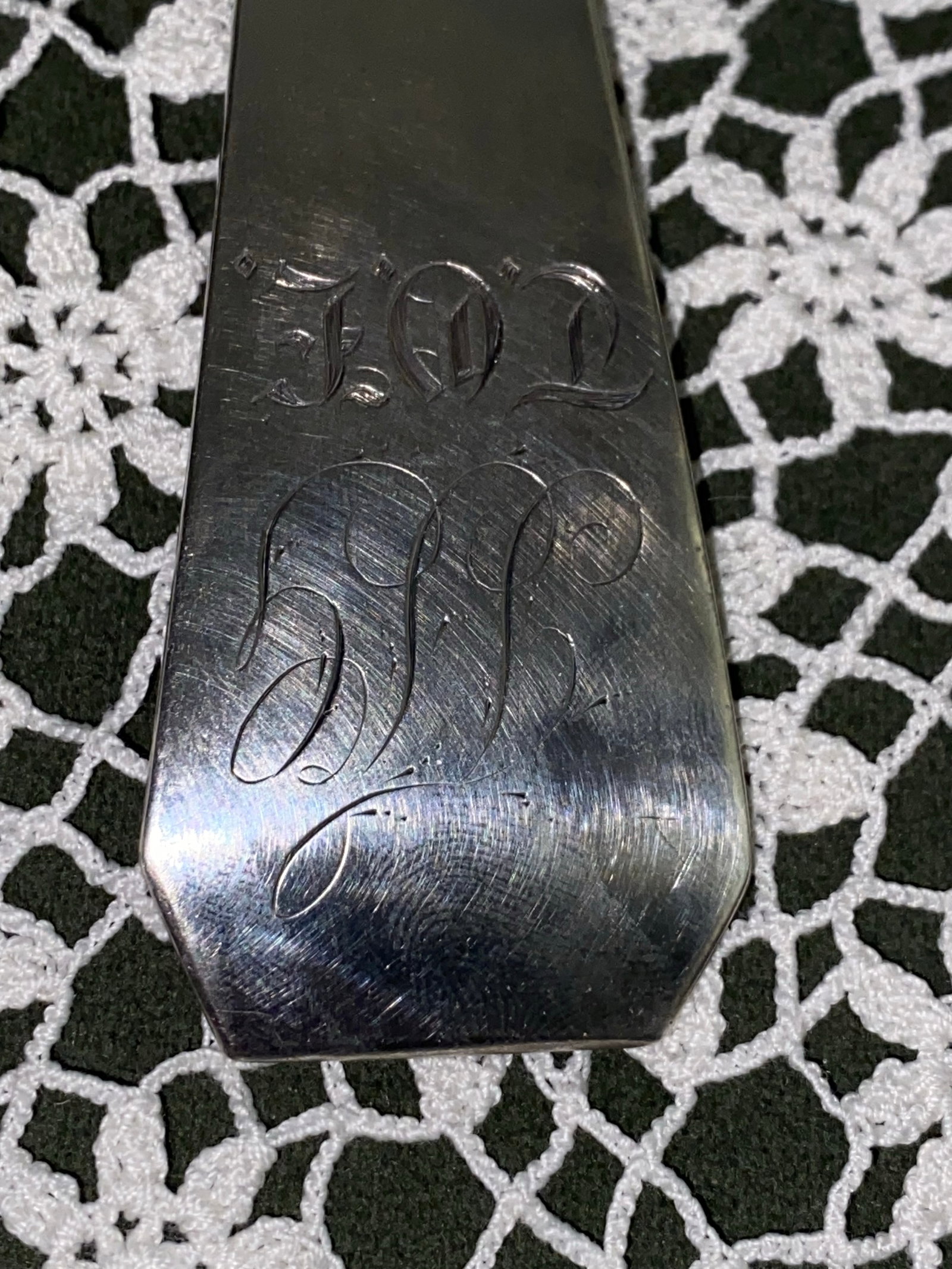 C1810-1820 Coin Silver Serving Ladle by Rufus Farnham . Rufus Farnham Coin Silver - 4