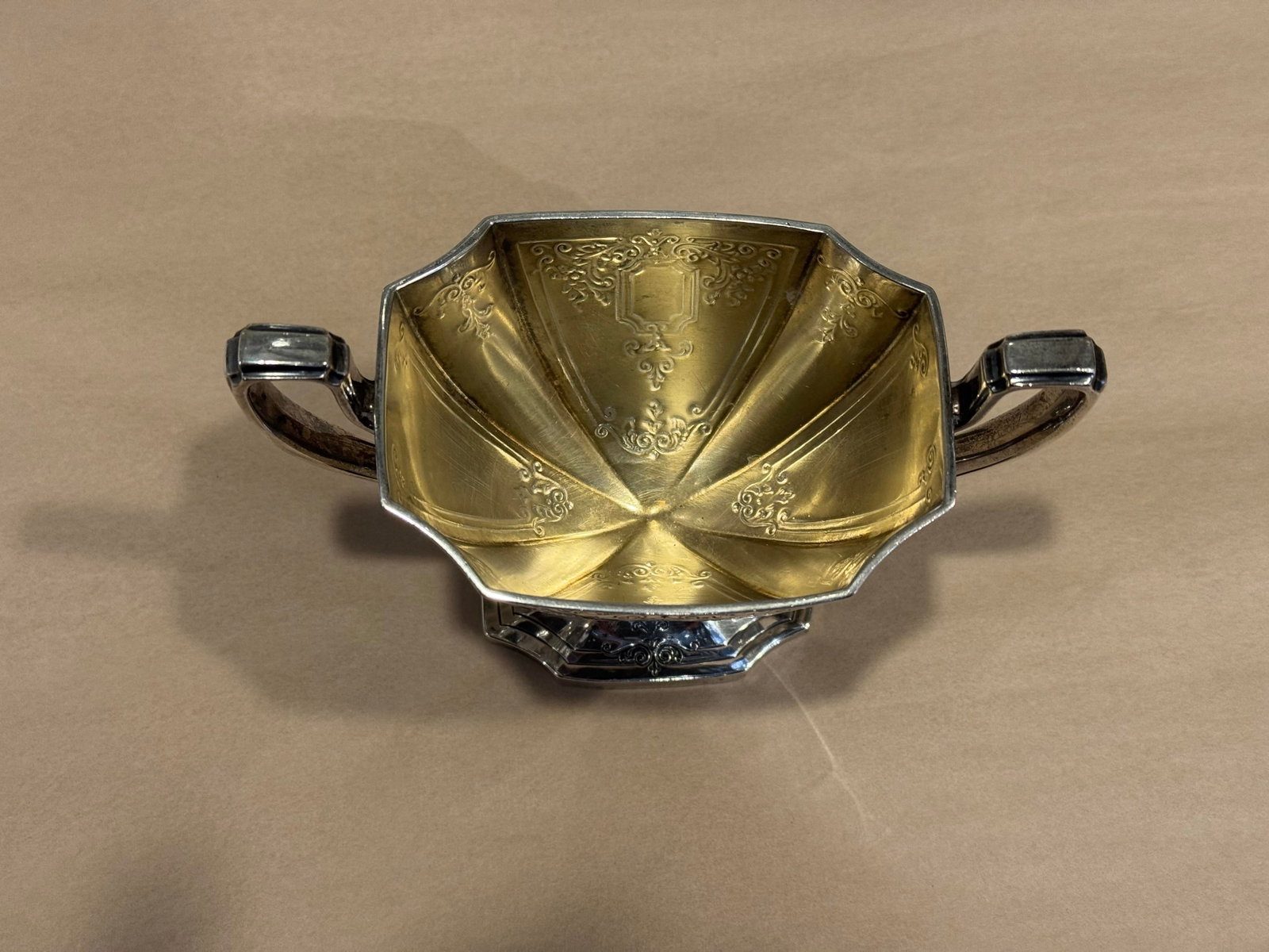 Antique Victorian Sterling Silver Double Handed Bowl - 4