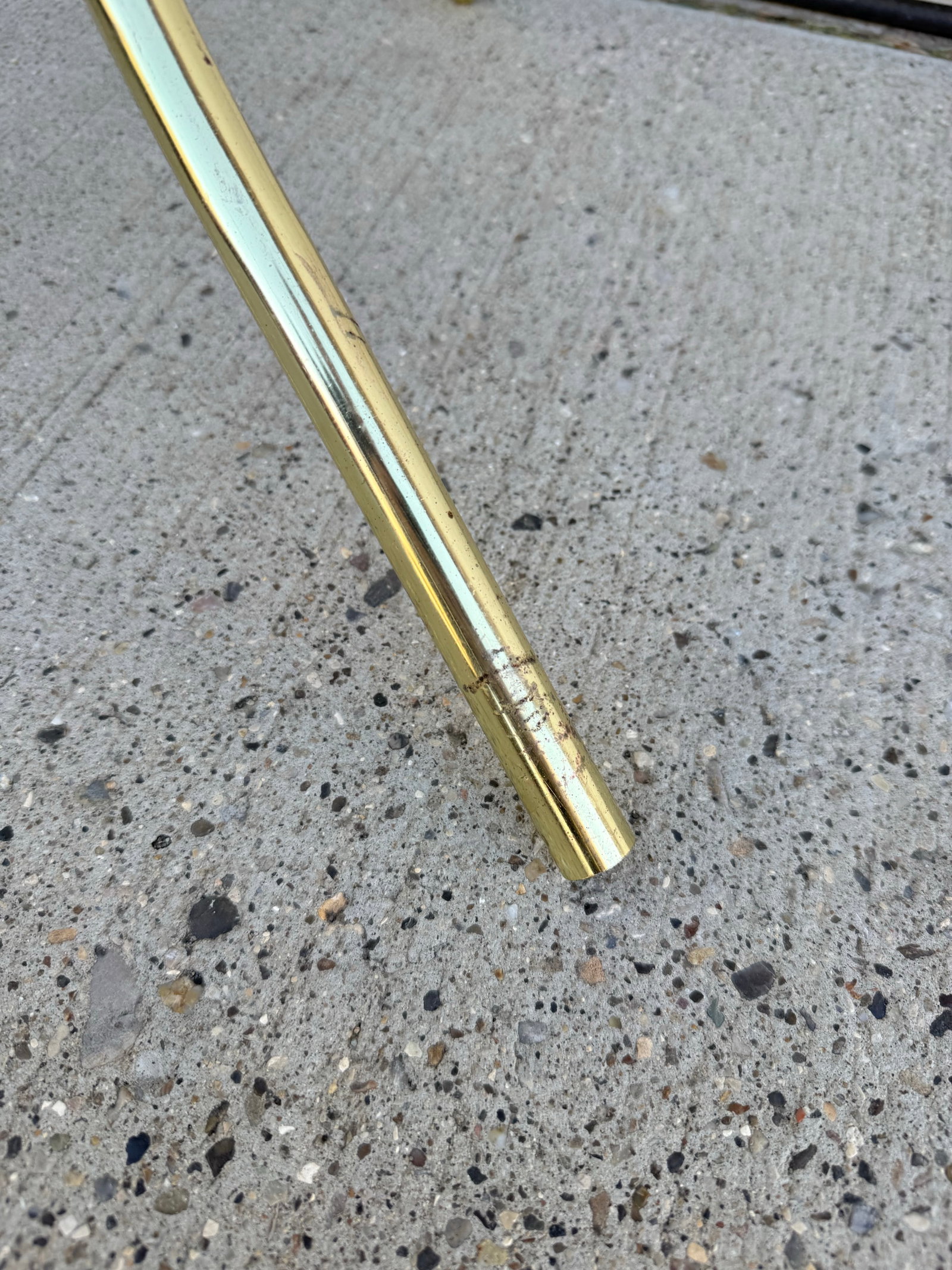 Mid 20th Century Vintage Mid Century Modern Brass Coat Rack - 8