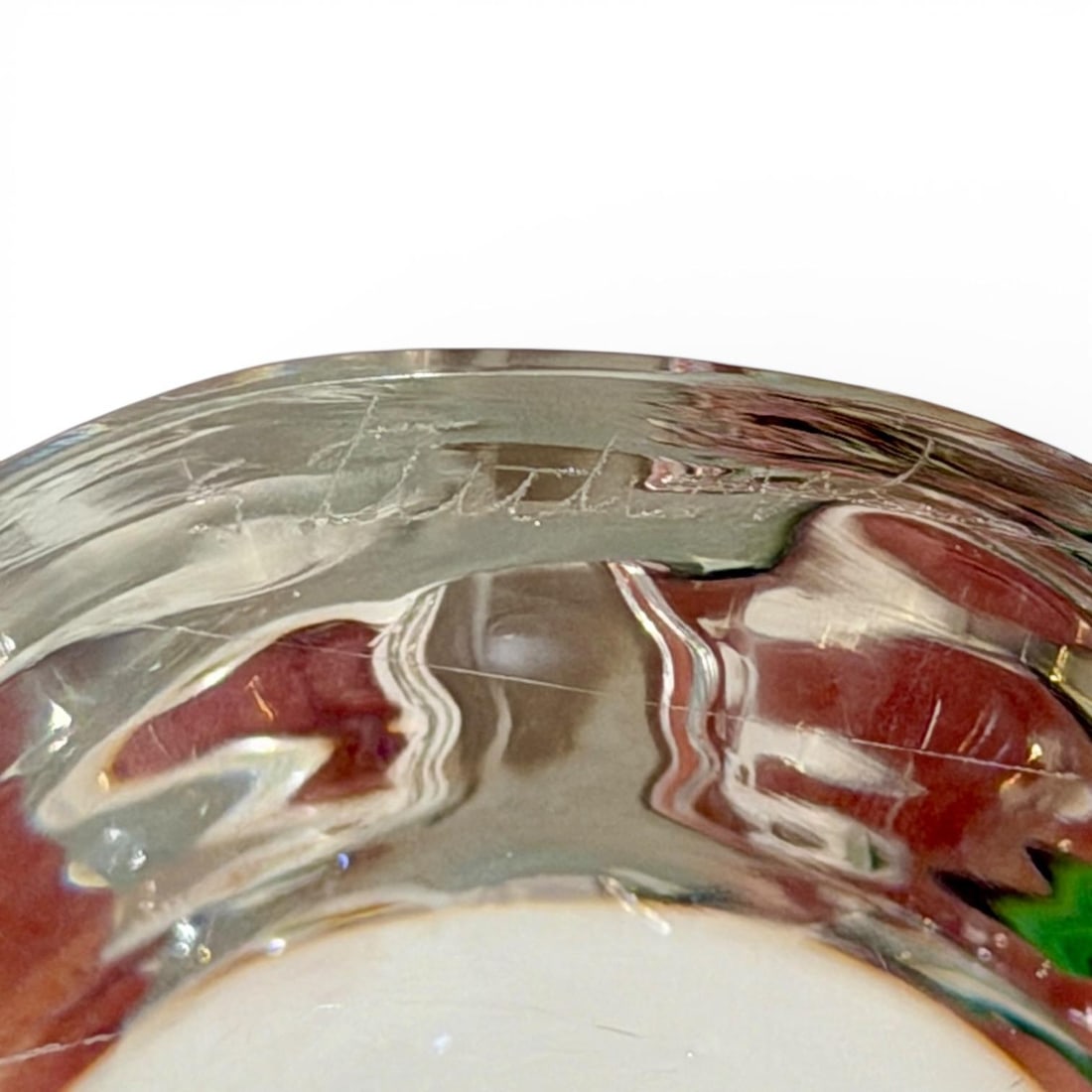 1950s Signed Steuben Crystal Whale Sculpture - 5.5" Art Glass Figure - 3