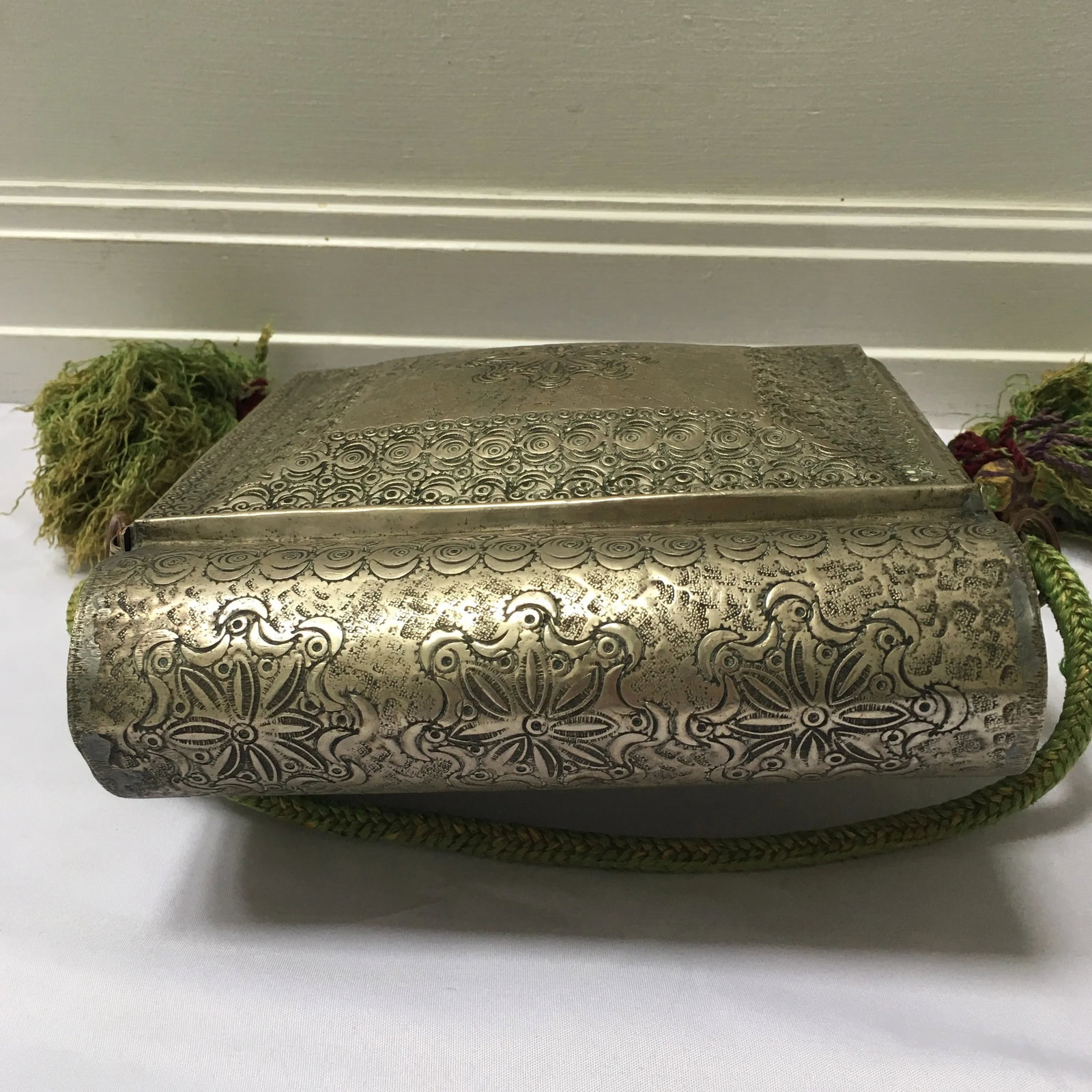 1940s Moroccan Silverton Metal Container - 12