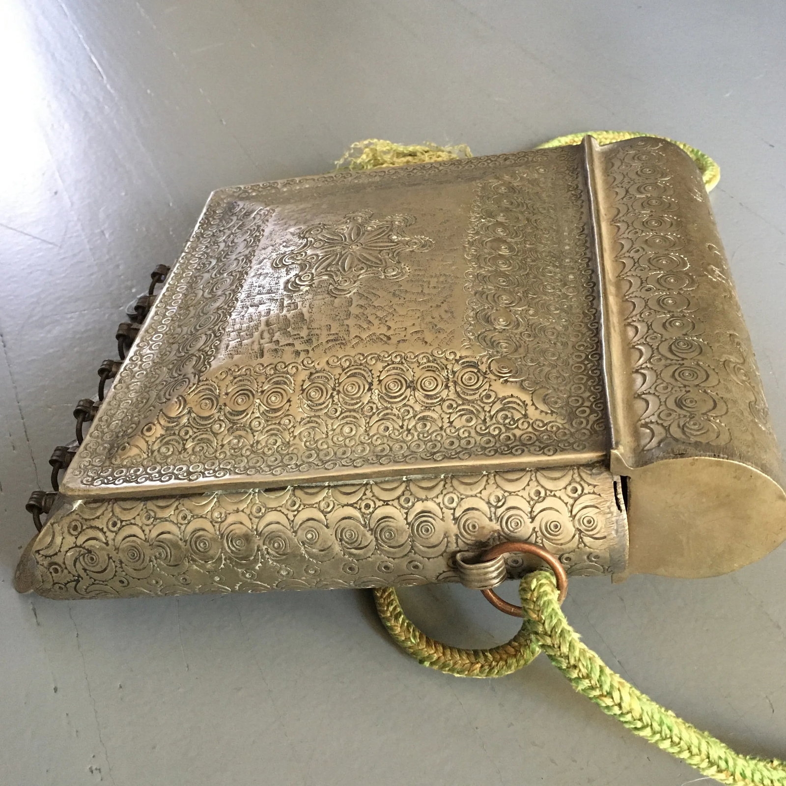 1940s Moroccan Silverton Metal Container - 6