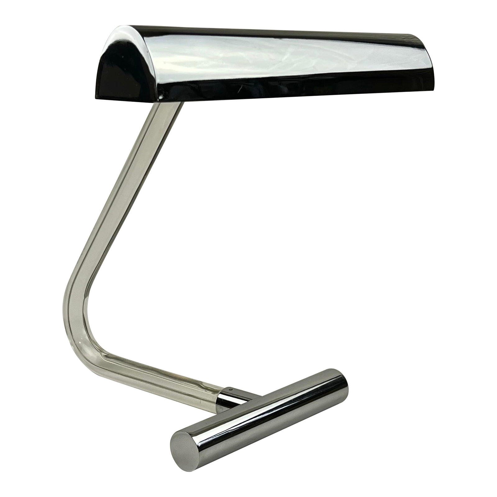 Peter Hamburger "Crylicord" Chrome & Clear Acrylic Table Lamp for Knoll, 1970s MCM: Peter Hamburger for Knoll/Kovacs "Crylicord" desk/table lamp circa 1970s. It is in excellent condition but for some very minor scuffs on chrome base. The chrome has also been freshly polished. Clear a