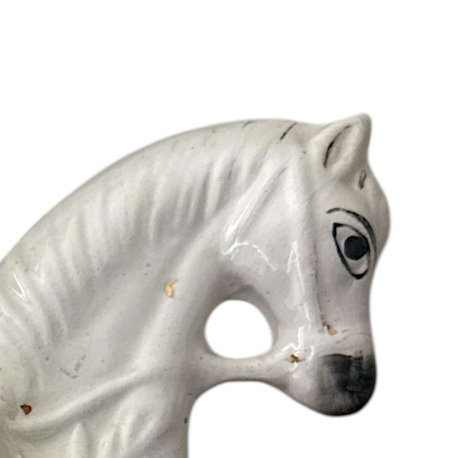 19th-Century English Staffordshire Flatback Horse and Rider Figure C. 1860-80 - 5