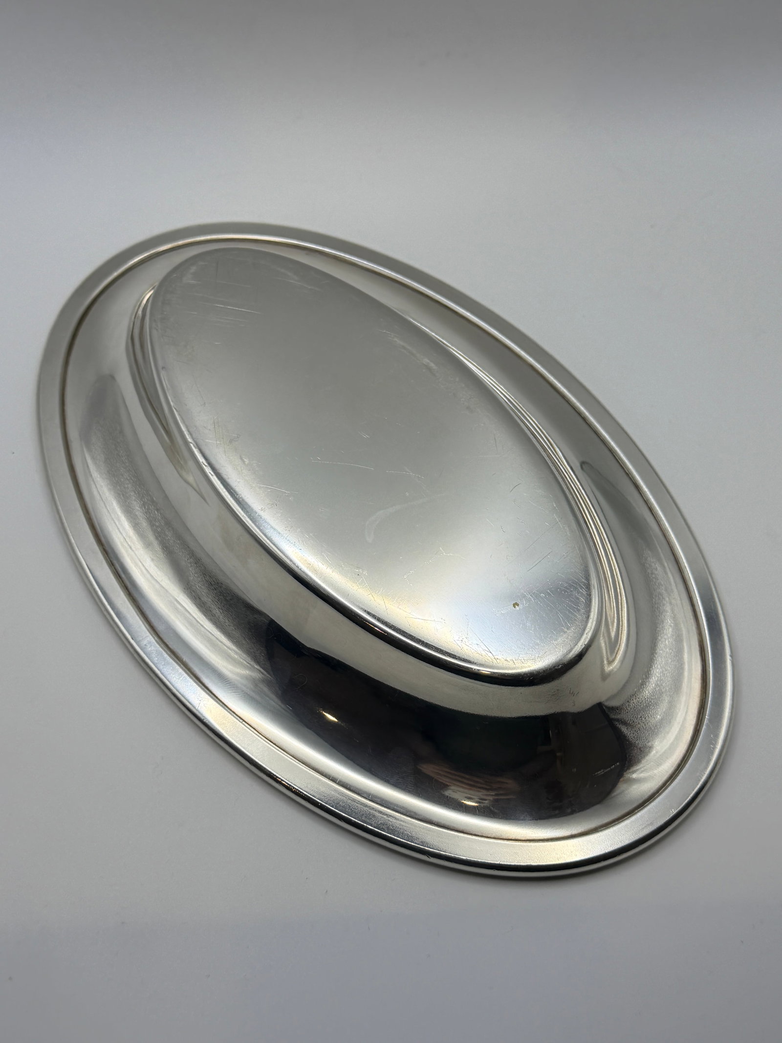 Vintage Sambonet Silver Plate Platter - Italian Mid-Century Entertaining - 4