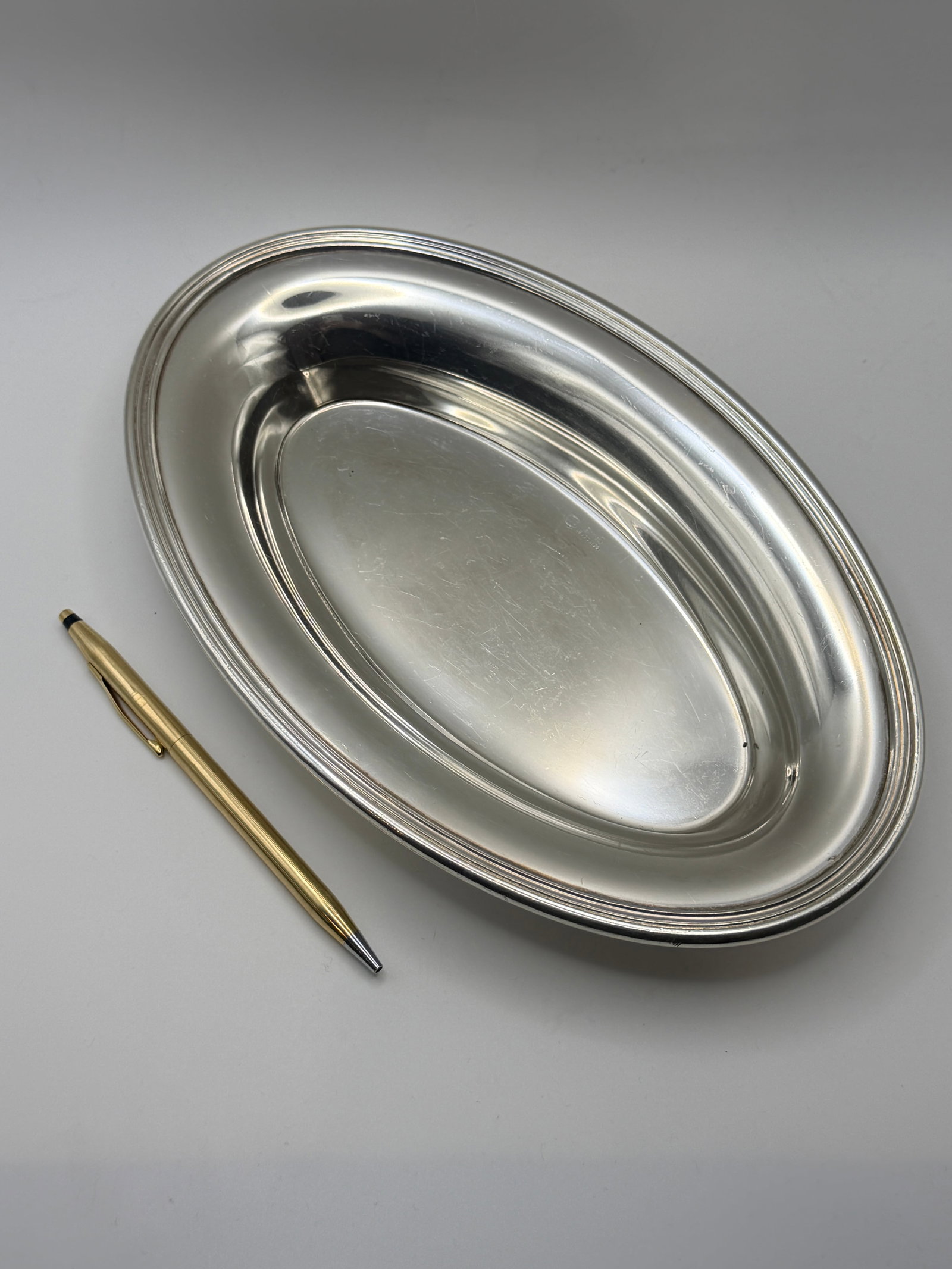 Vintage Sambonet Silver Plate Platter - Italian Mid-Century Entertaining - 5
