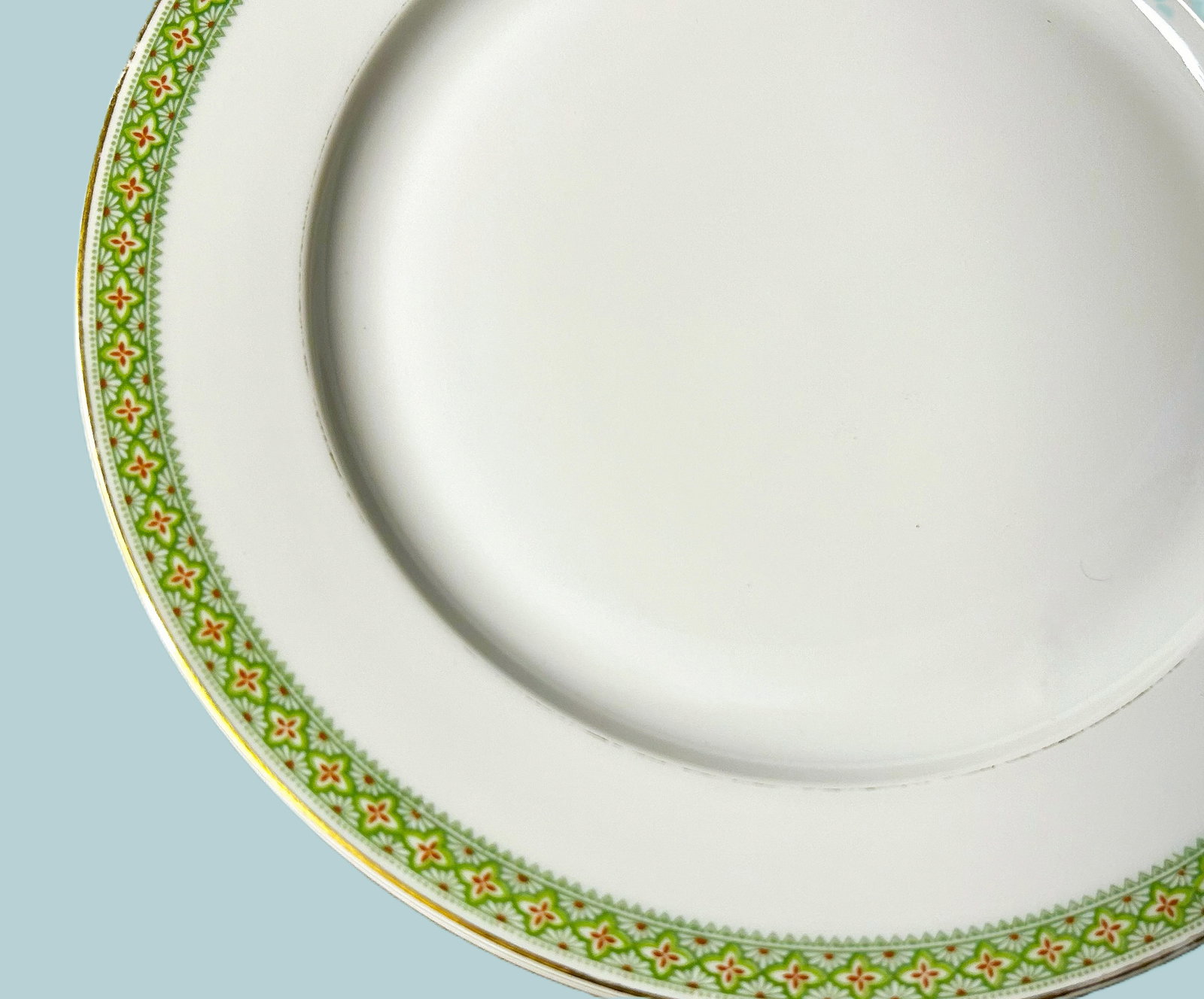 Antique French Limoges, T&v, Green & Gold Dinner Plates - Set of 6 - 4