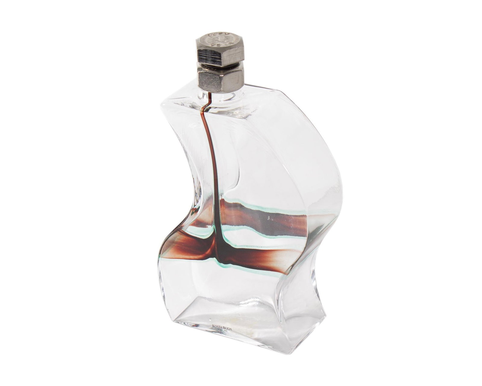 Glass "Macho" Decanter by Kjell Engman for Kosta Boda - 2