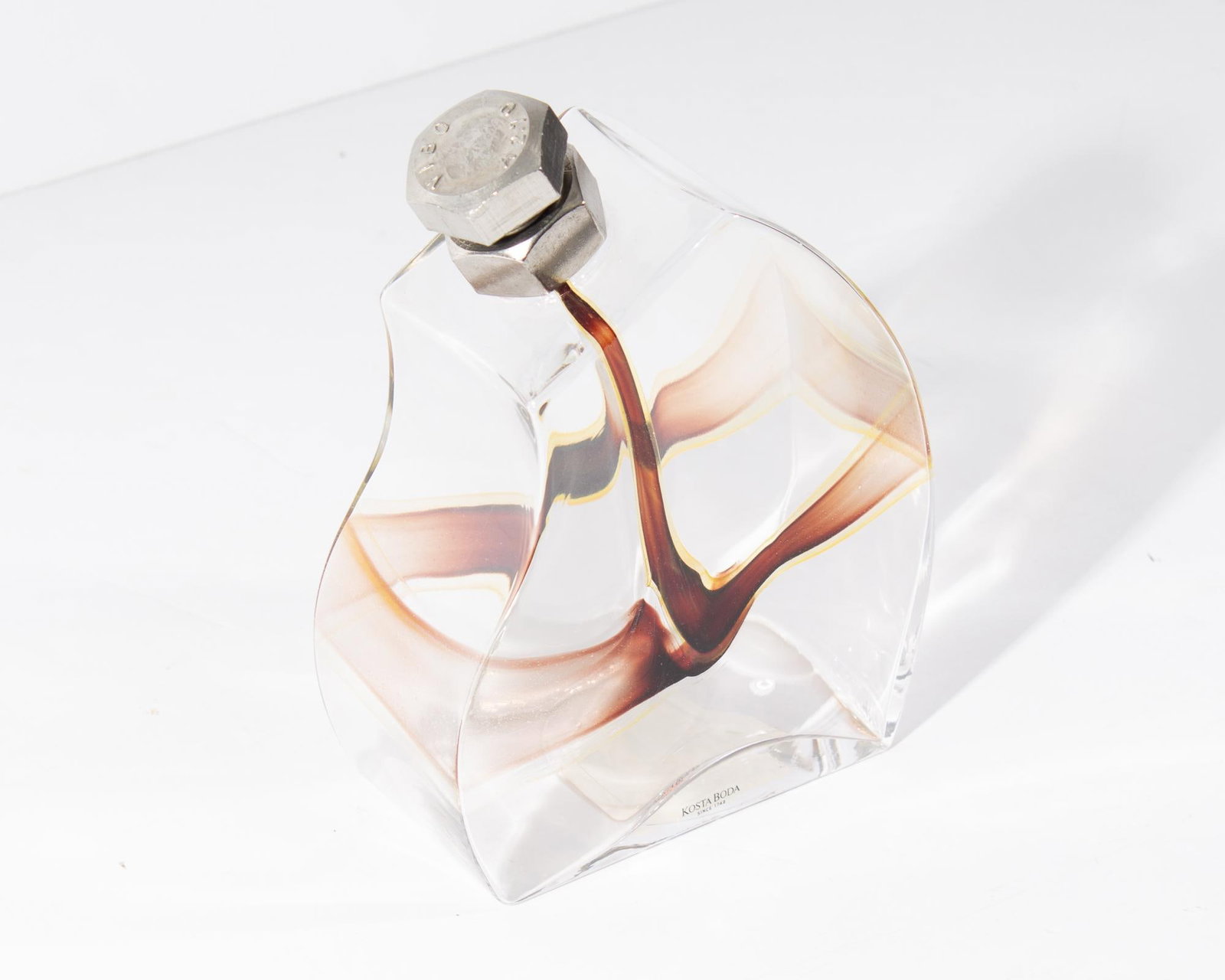 Glass "Macho" Decanter by Kjell Engman for Kosta Boda - 3