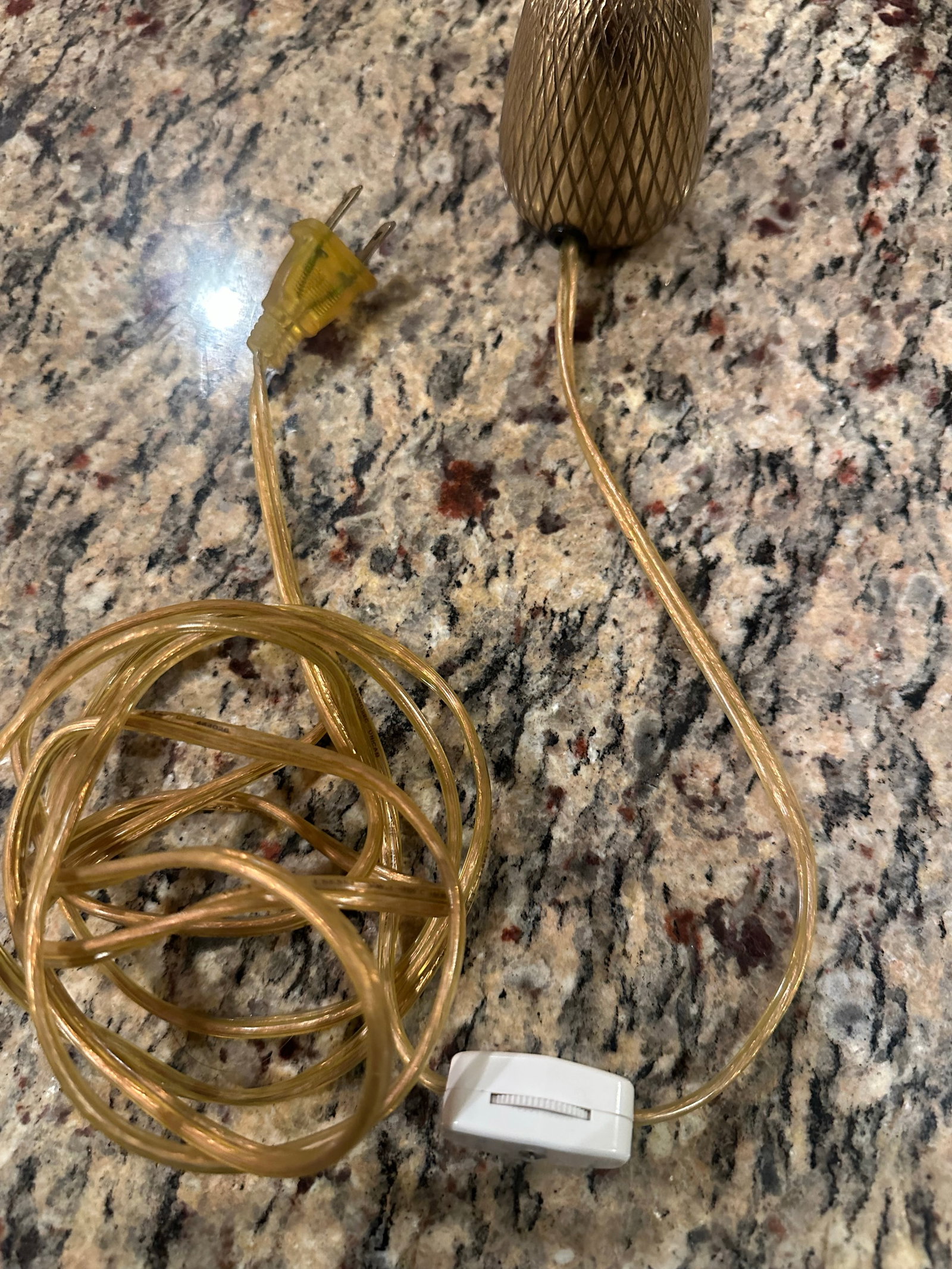 Matching Pair of Vintage Petite Brass Pineapple Lamps - 5