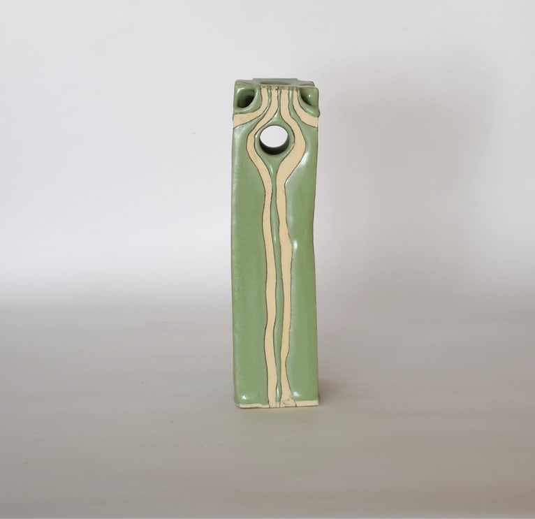 Reverse Art Nouveau Tulipiere Vase - 5