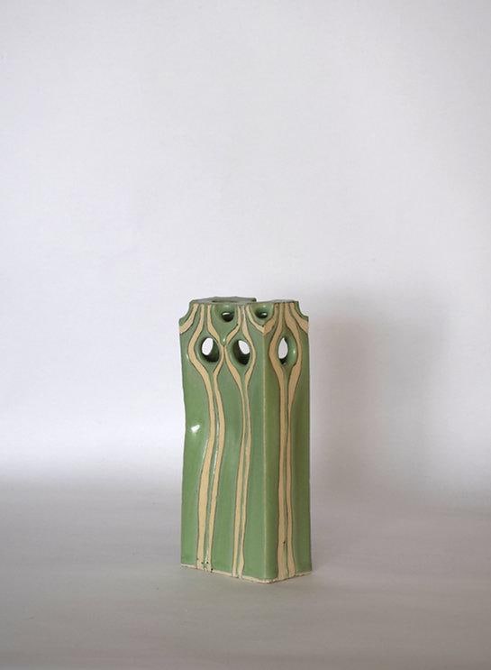Reverse Art Nouveau Tulipiere Vase - 8