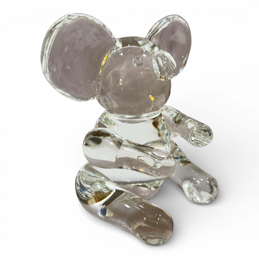 1950s Steuben Crystal Koala Bear Sculpture - Signed - 5.5" Tall - 2