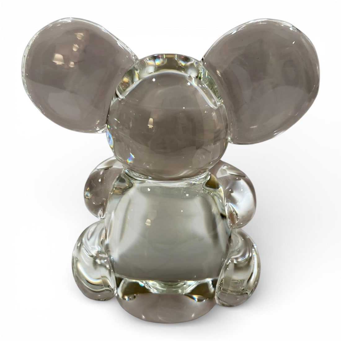 1950s Steuben Crystal Koala Bear Sculpture - Signed - 5.5" Tall - 3