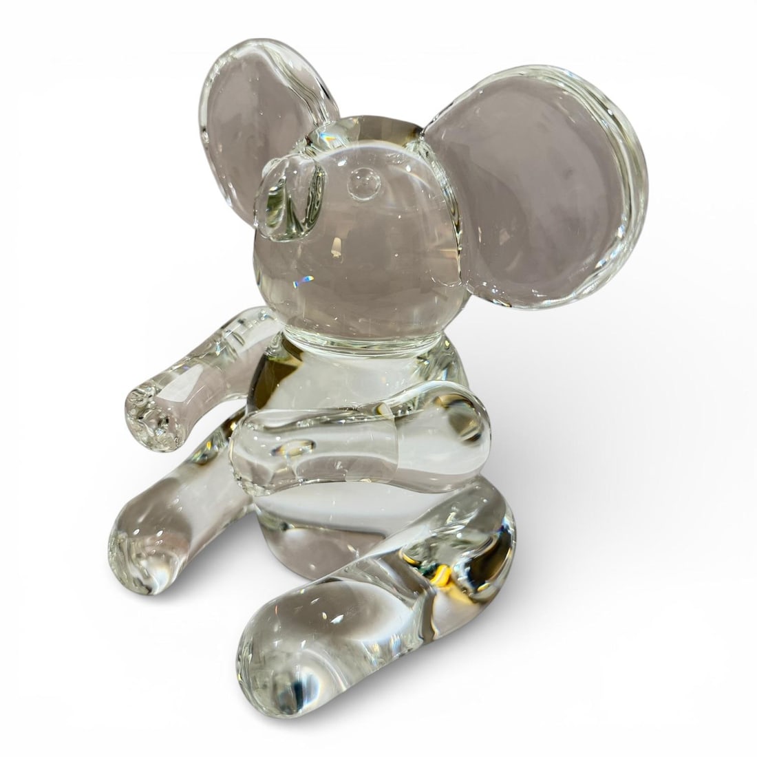 1950s Steuben Crystal Koala Bear Sculpture - Signed - 5.5" Tall - 5