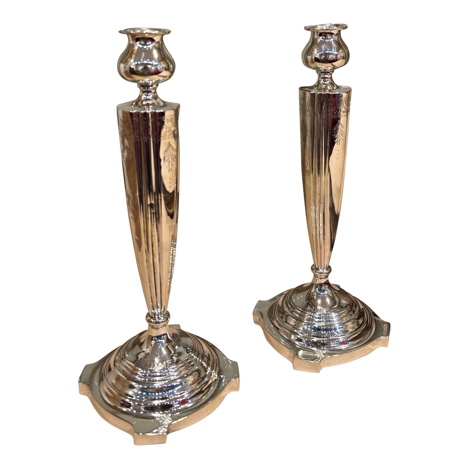 Mid 20th Century Victor Siedman Sterling Silver Candlesticks (1 of 8)