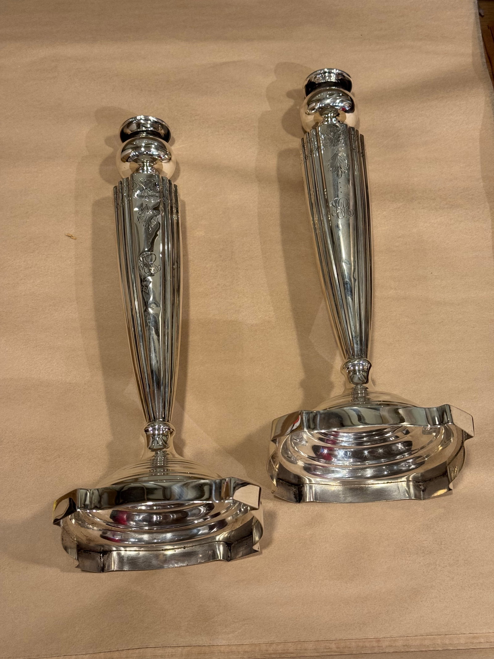 Mid 20th Century Victor Siedman Sterling Silver Candlesticks - 2