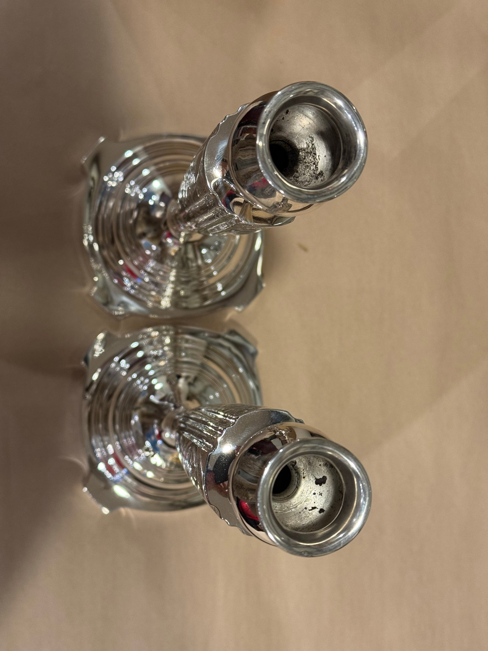 Mid 20th Century Victor Siedman Sterling Silver Candlesticks - 6