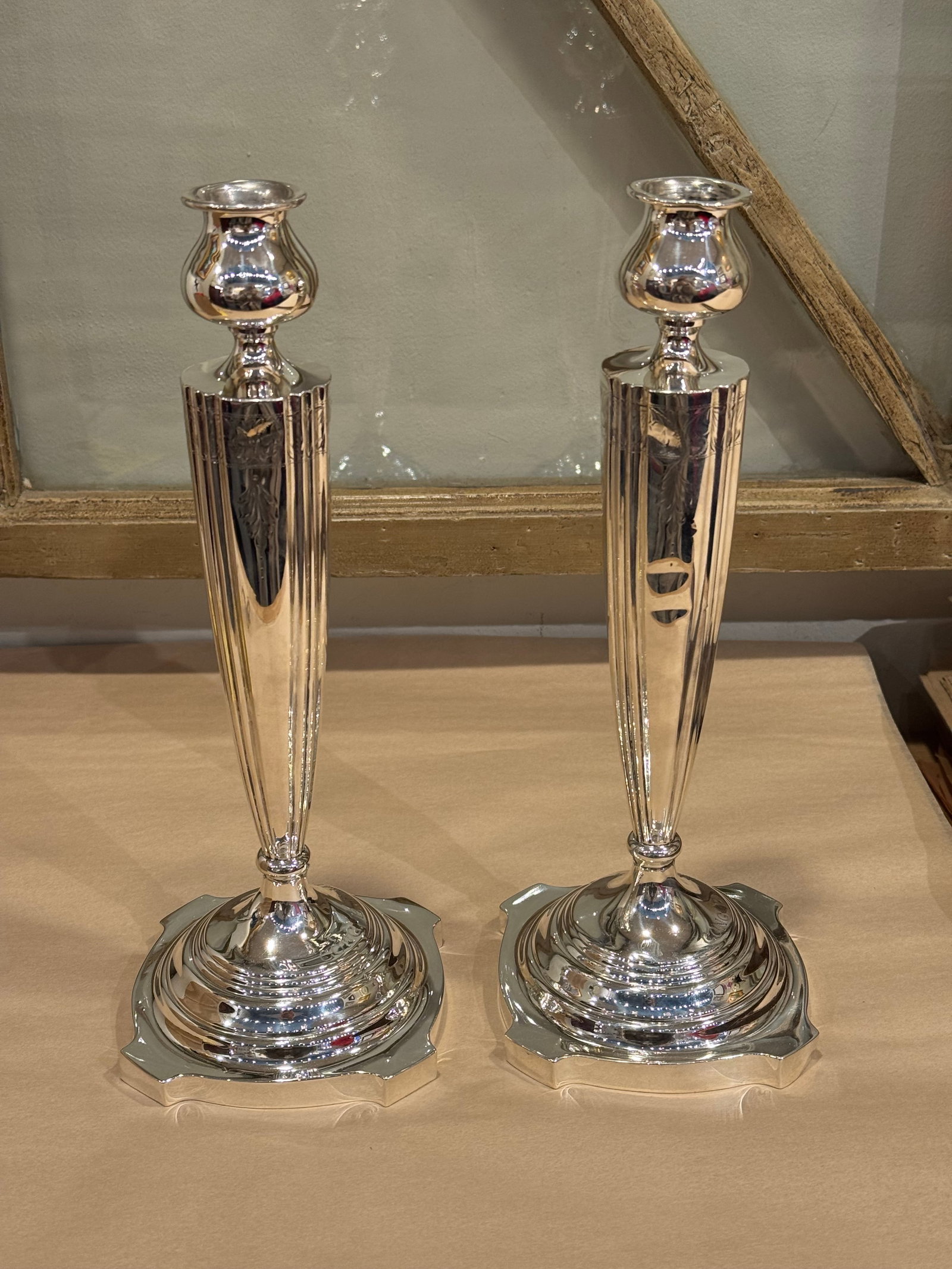 Mid 20th Century Victor Siedman Sterling Silver Candlesticks - 7