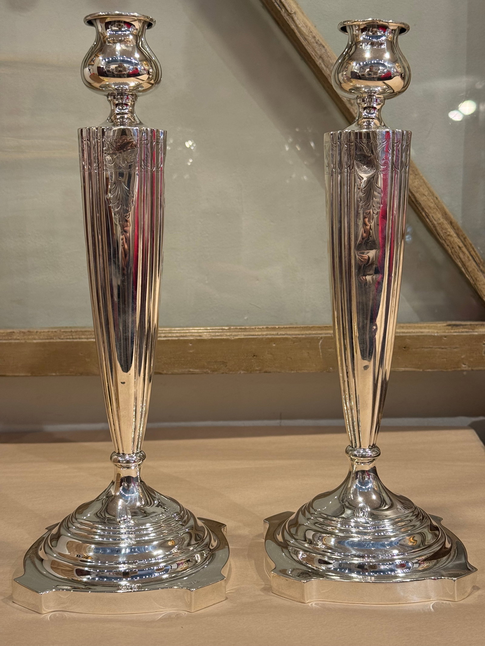 Mid 20th Century Victor Siedman Sterling Silver Candlesticks - 8