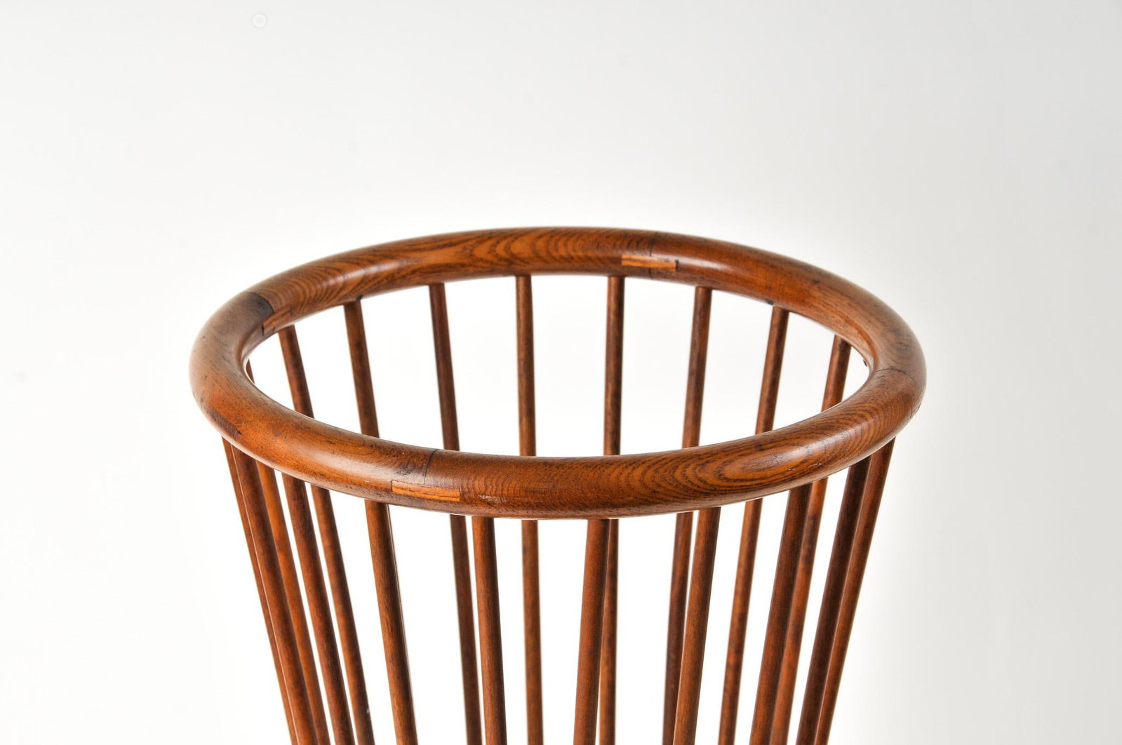 Antique Oak Bentwood and Spindle Umbrella Stand Cane Stand - 2