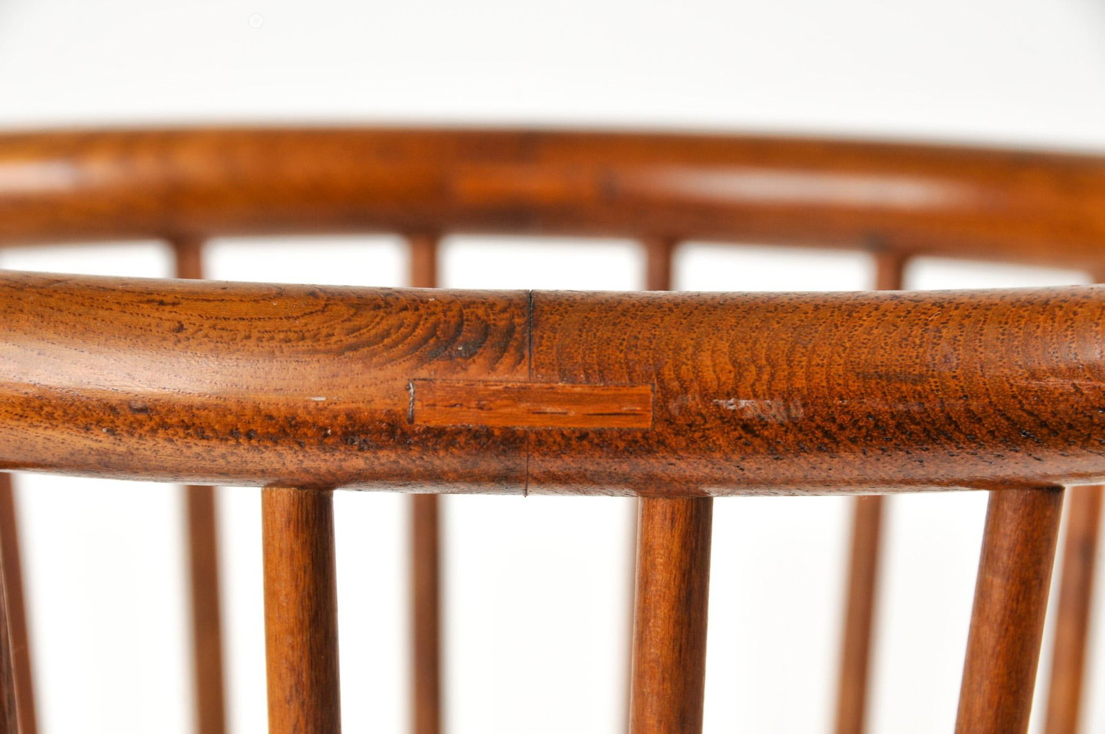 Antique Oak Bentwood and Spindle Umbrella Stand Cane Stand - 8