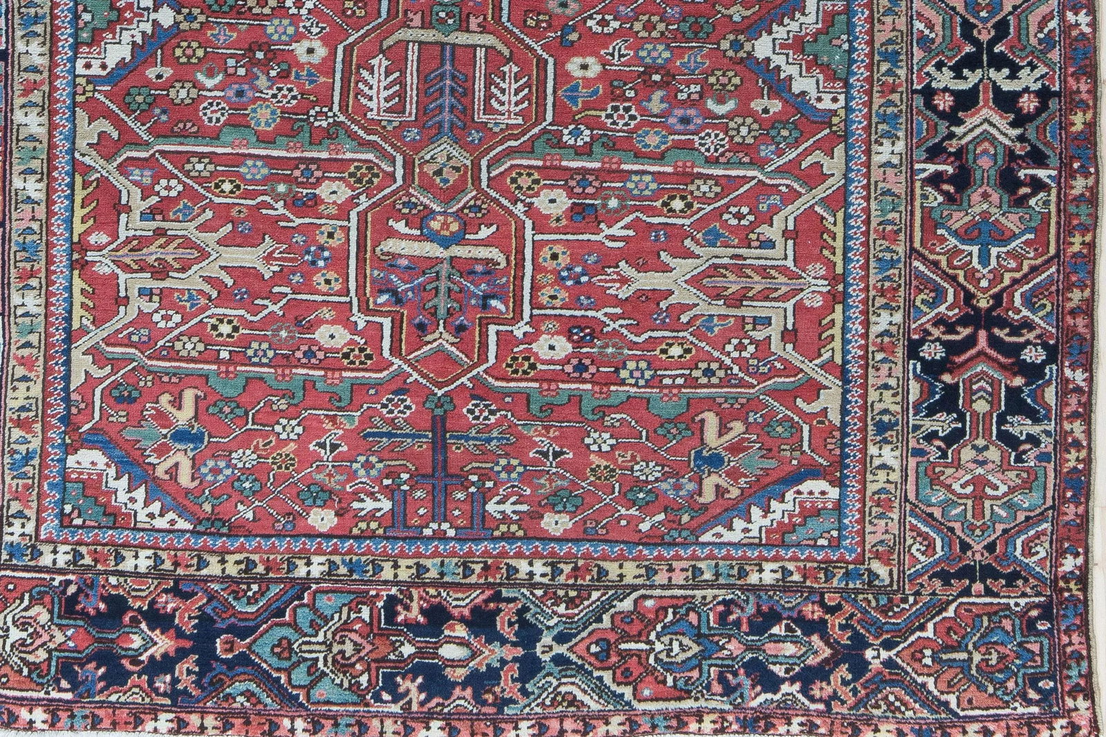 Heriz Carpet 10.11x7.5 Oriental Rug, Nw Persia 1920s Rug - 2