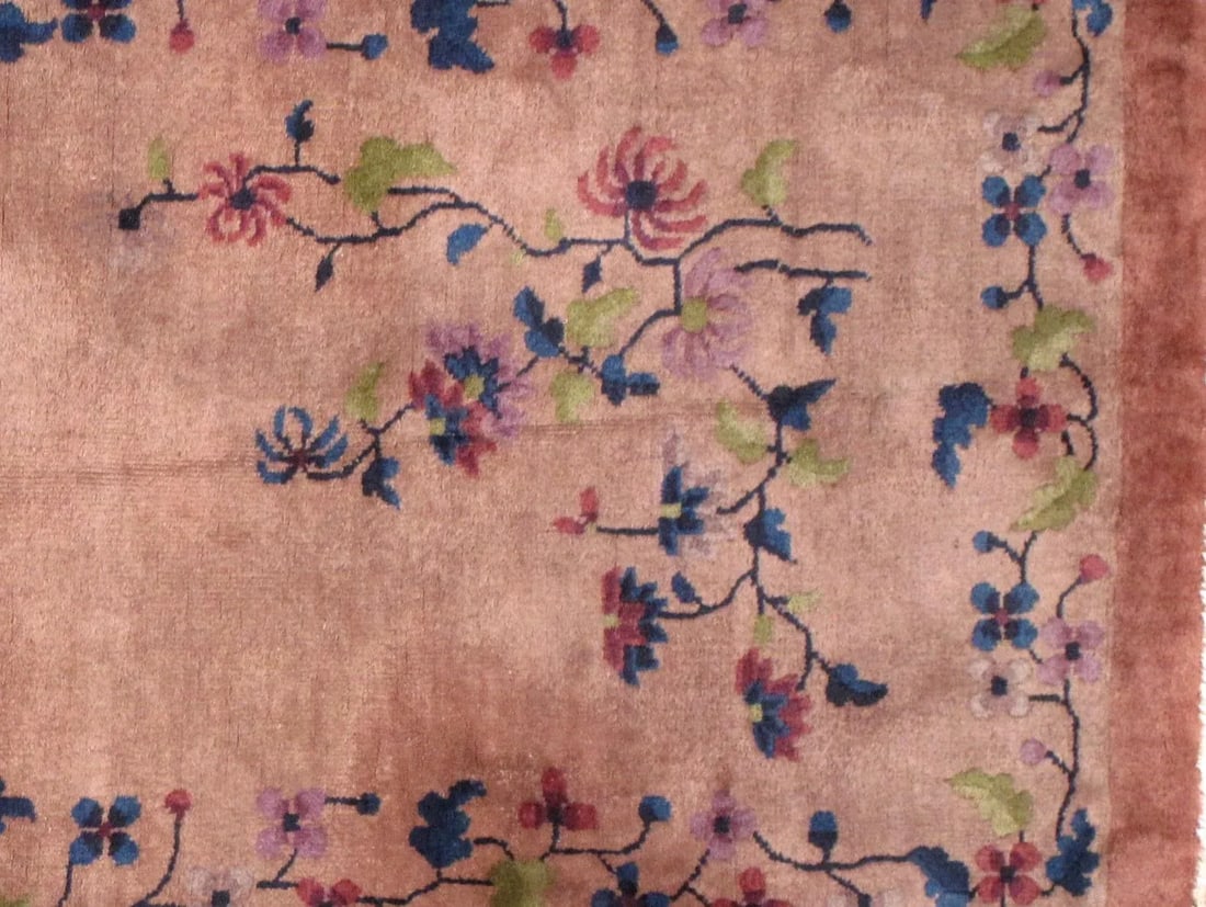 1920s Handmade Antique Art Deco Chinese Rug 3' X 6' - 4