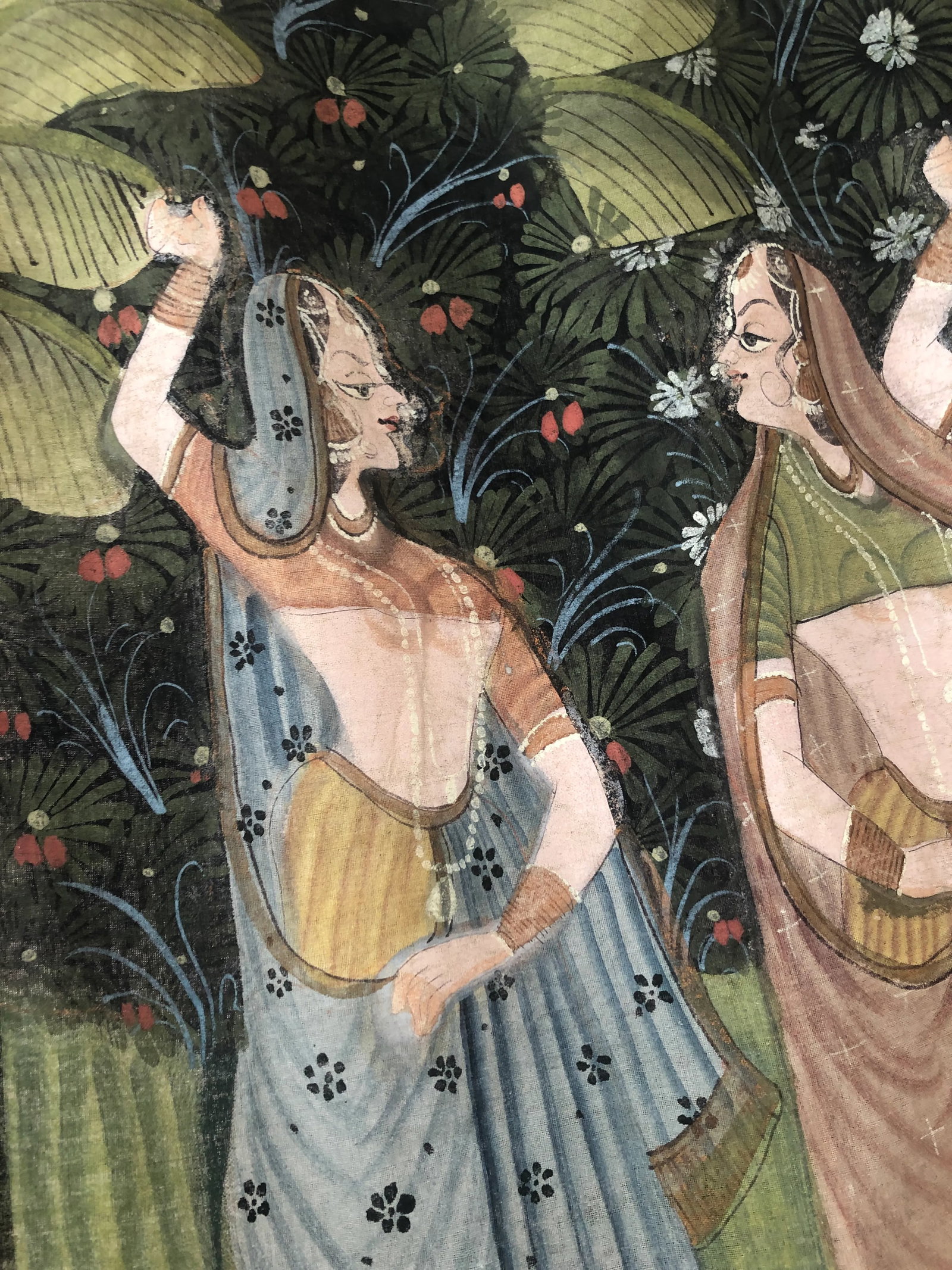 1970s Large Indian Silk Tapestry Art - 5