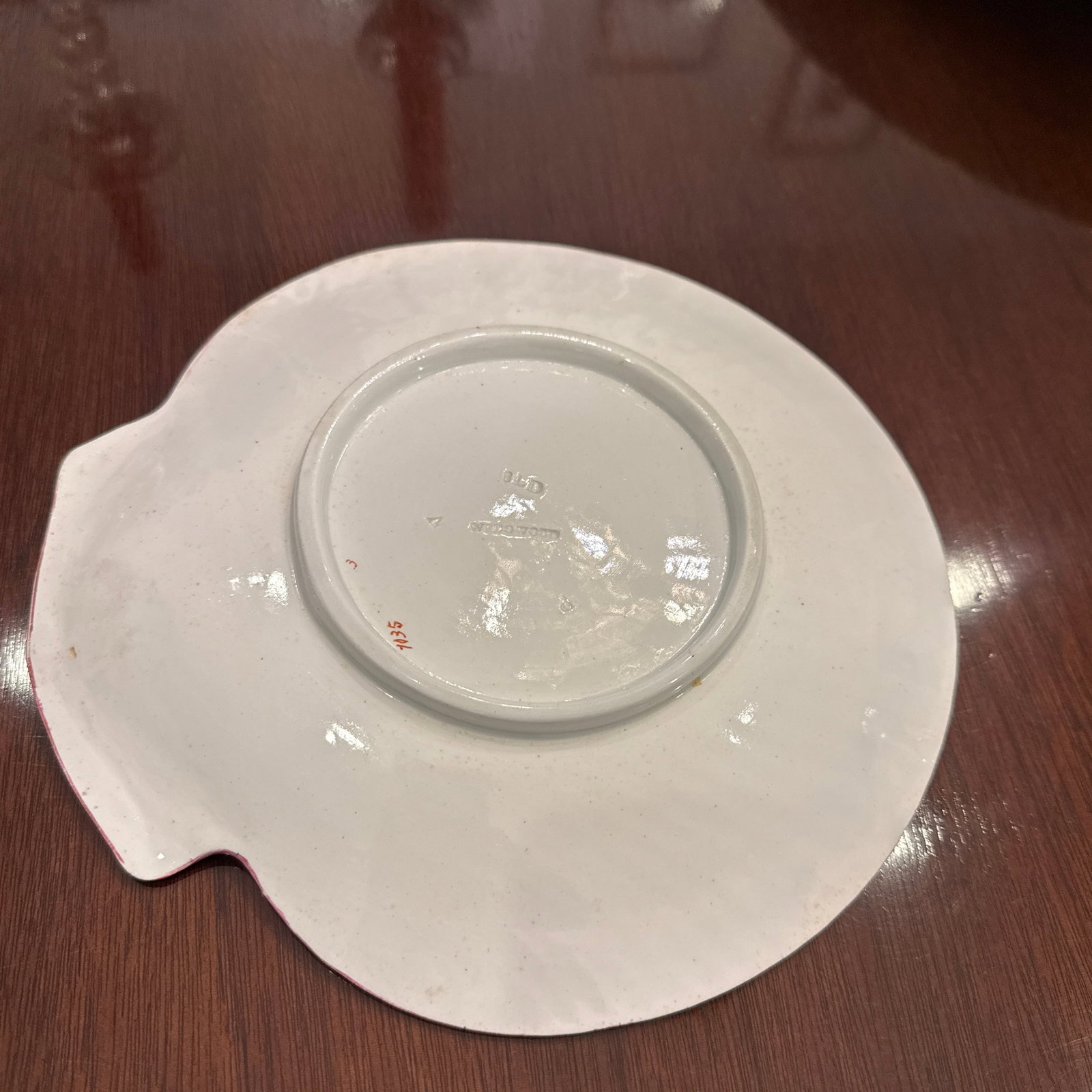 Antique 1891 Wedgwood Pink Majolica Nautilus Dessert Service - 8 Pieces - 10