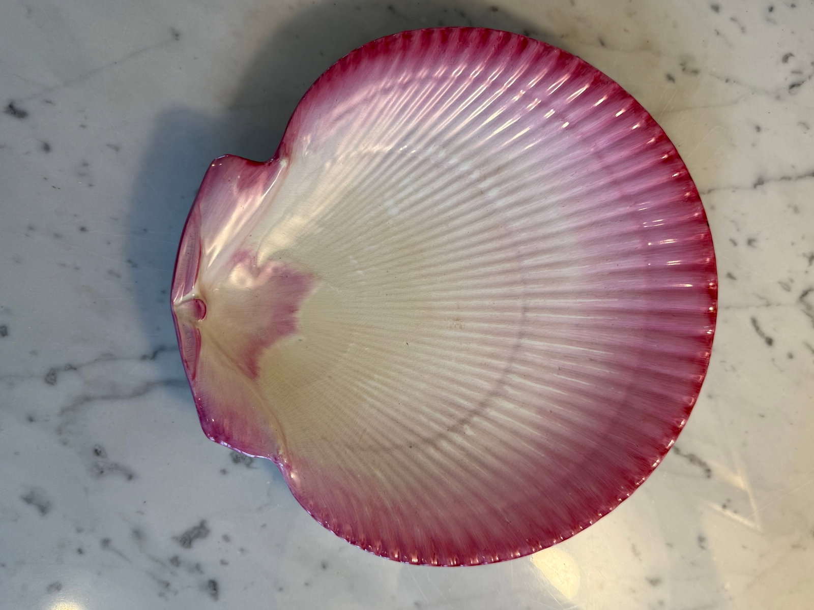 Antique 1891 Wedgwood Pink Majolica Nautilus Dessert Service - 8 Pieces - 8