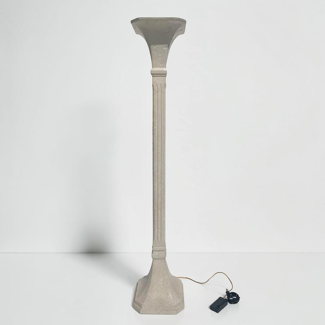 Vintage Travertine Stone Floor Lamp - 4