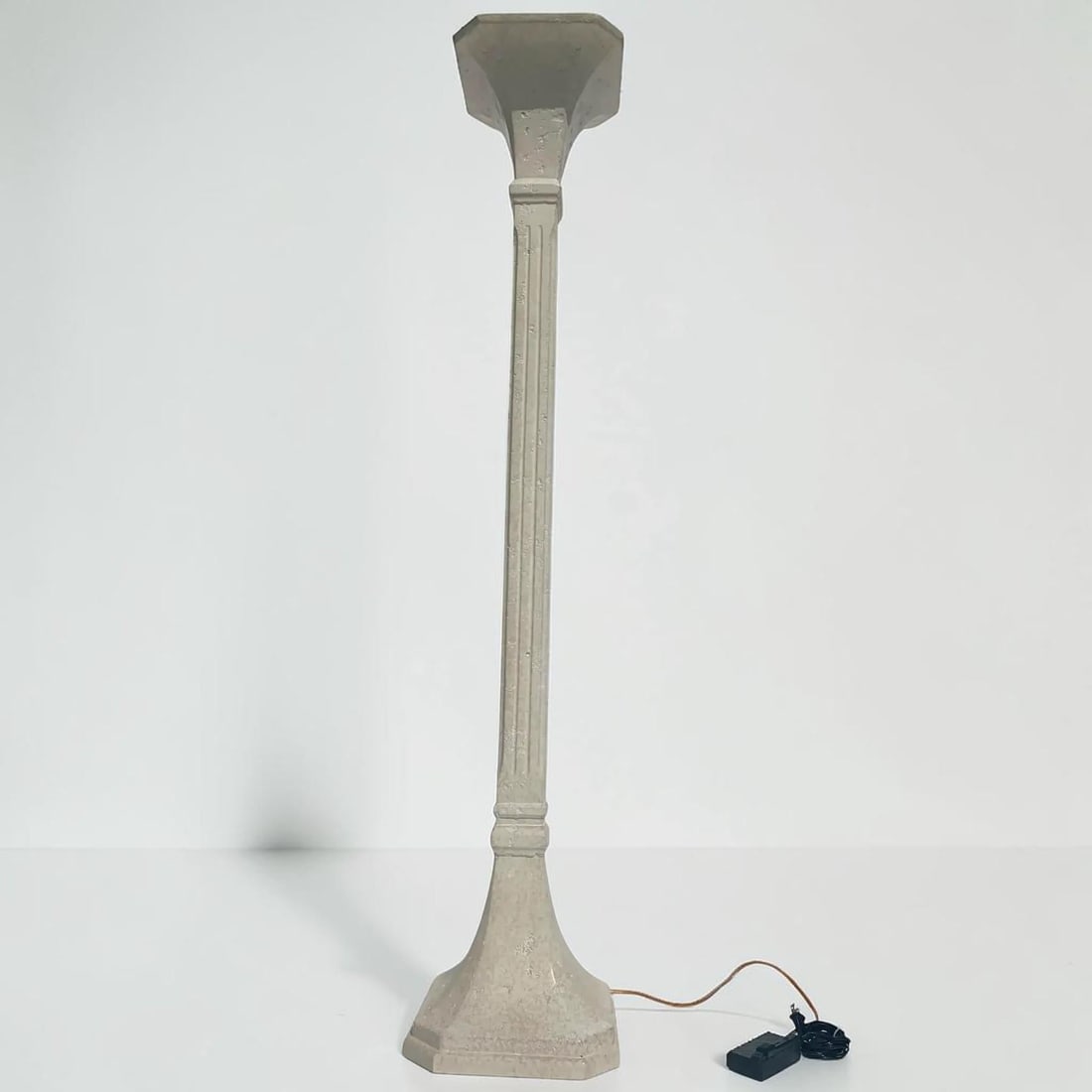 Vintage Travertine Stone Floor Lamp - 6