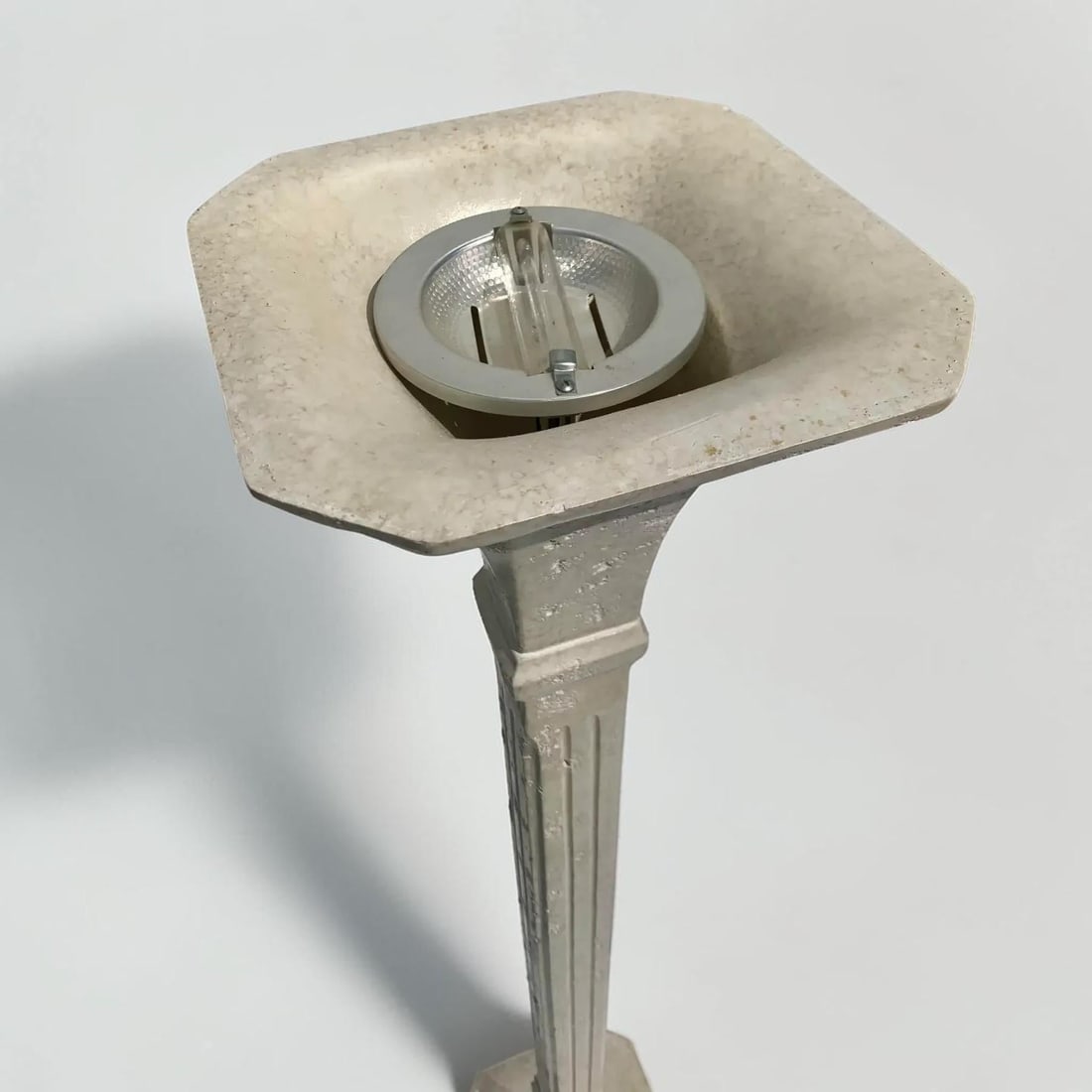Vintage Travertine Stone Floor Lamp - 7