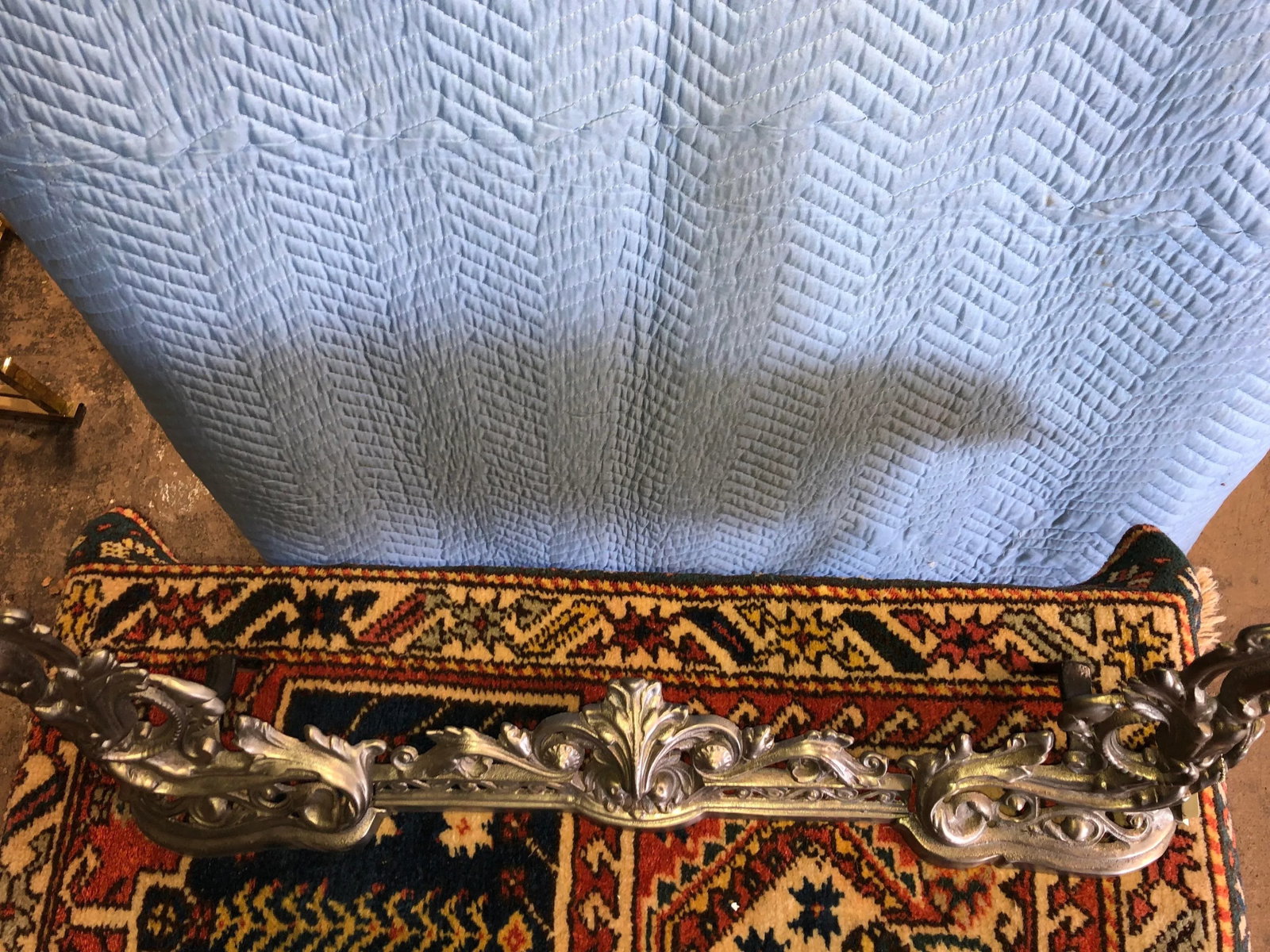 Late 20th Century Silver Finish French Chenets - 6