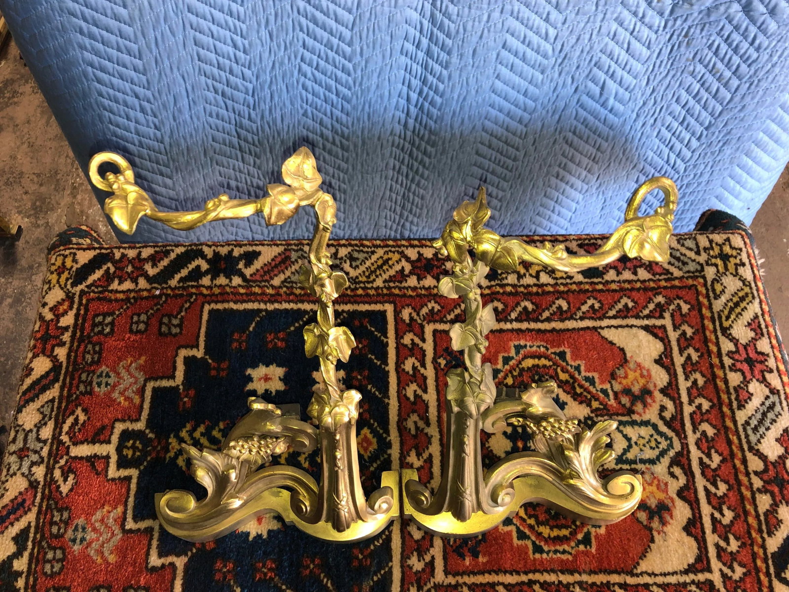 Vintage Early 20th Century French Chenets - a Pair - 2