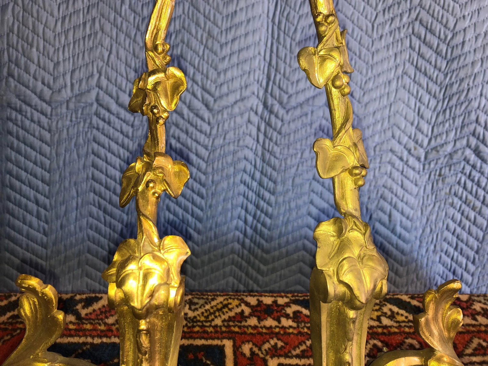 Vintage Early 20th Century French Chenets - a Pair - 3