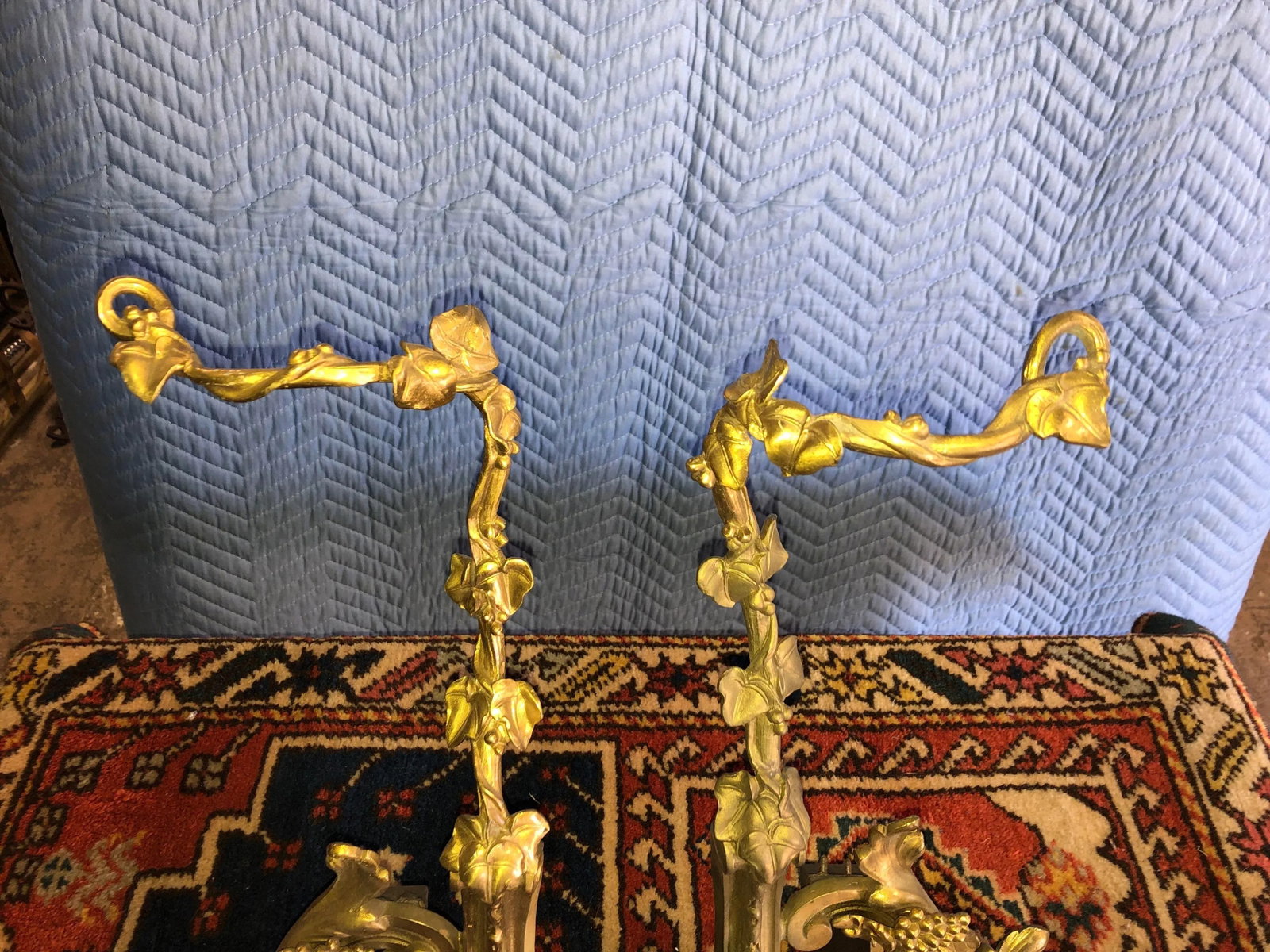 Vintage Early 20th Century French Chenets - a Pair - 5
